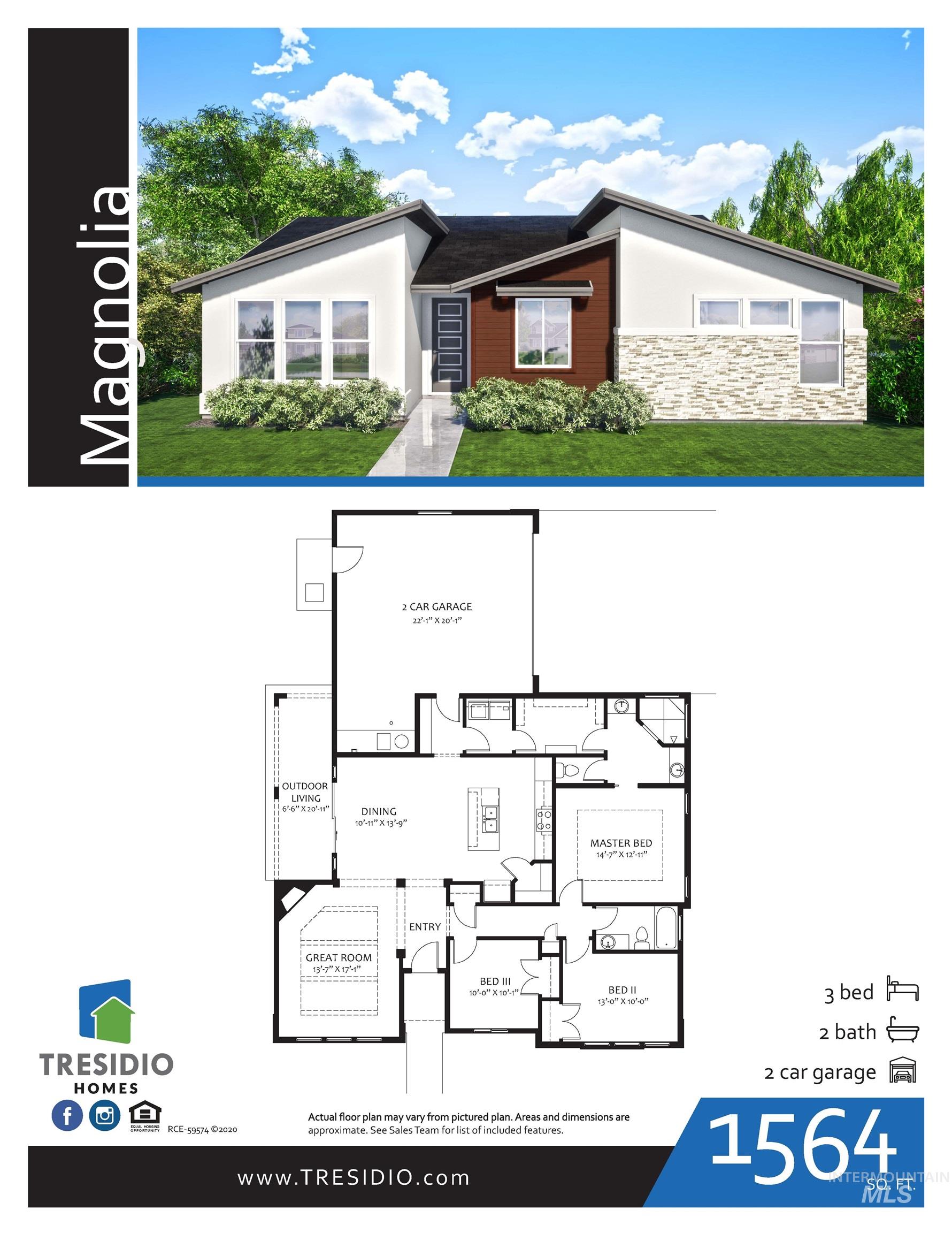 3411 Helios St., Caldwell, Idaho 83607, 3 Bedrooms, 2 Bathrooms, Residential For Sale, Price $484,880, 98991676
