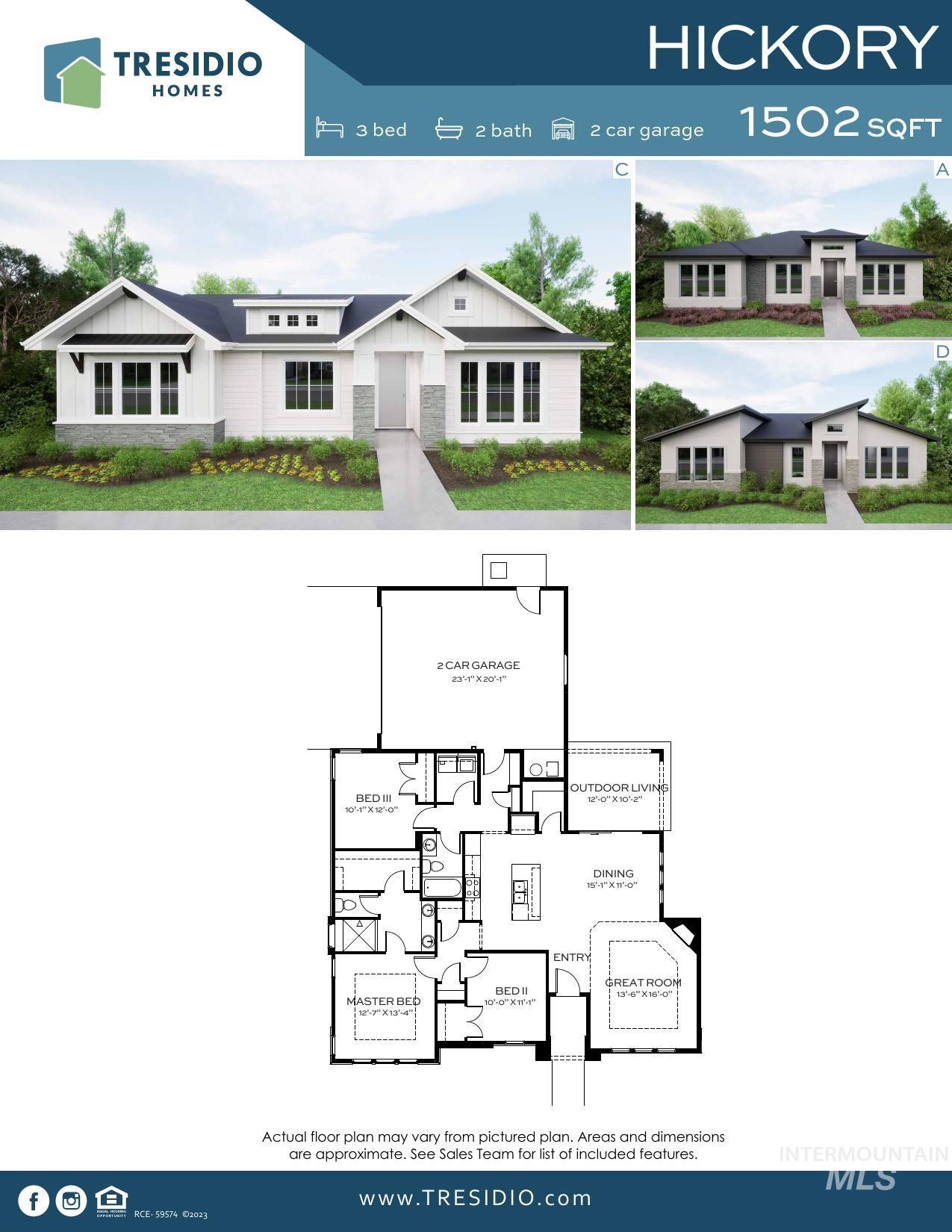 11141 S Corballis Ln, Kuna, Idaho 83634, 3 Bedrooms, 2 Bathrooms, Residential For Sale, Price $484,880, 98991778