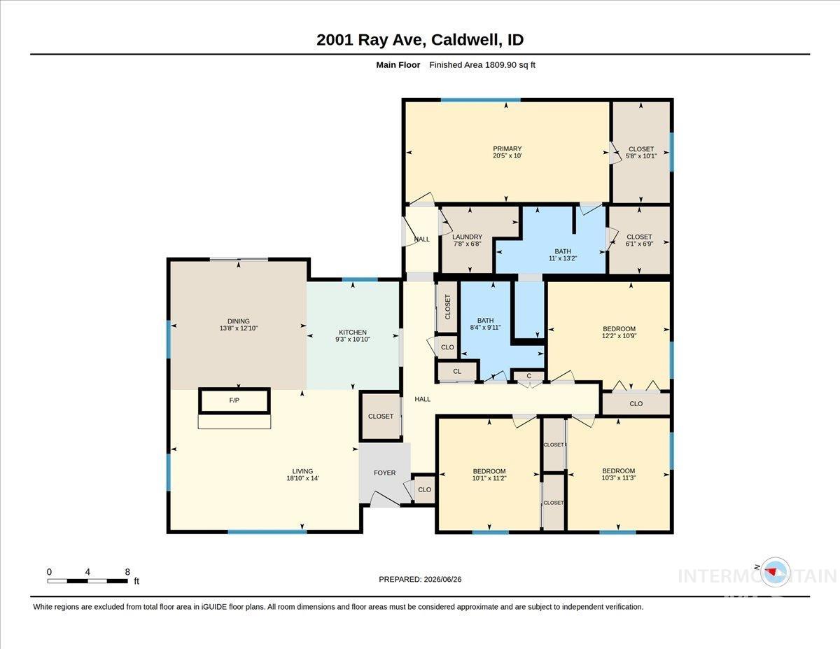 2001 Ray Ave, Caldwell, Idaho 83605, 4 Bedrooms, 2 Bathrooms, Residential For Sale, Price $575,000,MLS 98991854
