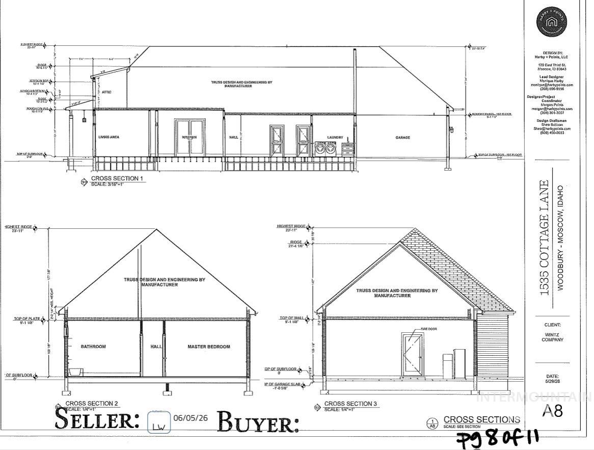 1535 Cottage Lane "Lilac", Moscow, Idaho 83843, 3 Bedrooms, 2 Bathrooms, Residential For Sale, Price $585,000, 98992265