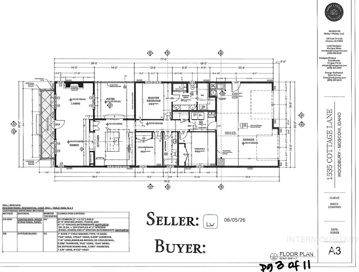 1535 Cottage Lane "Lilac", Moscow, Idaho 83843, 3 Bedrooms, 2 Bathrooms, Residential For Sale, Price $585,000, 98992265