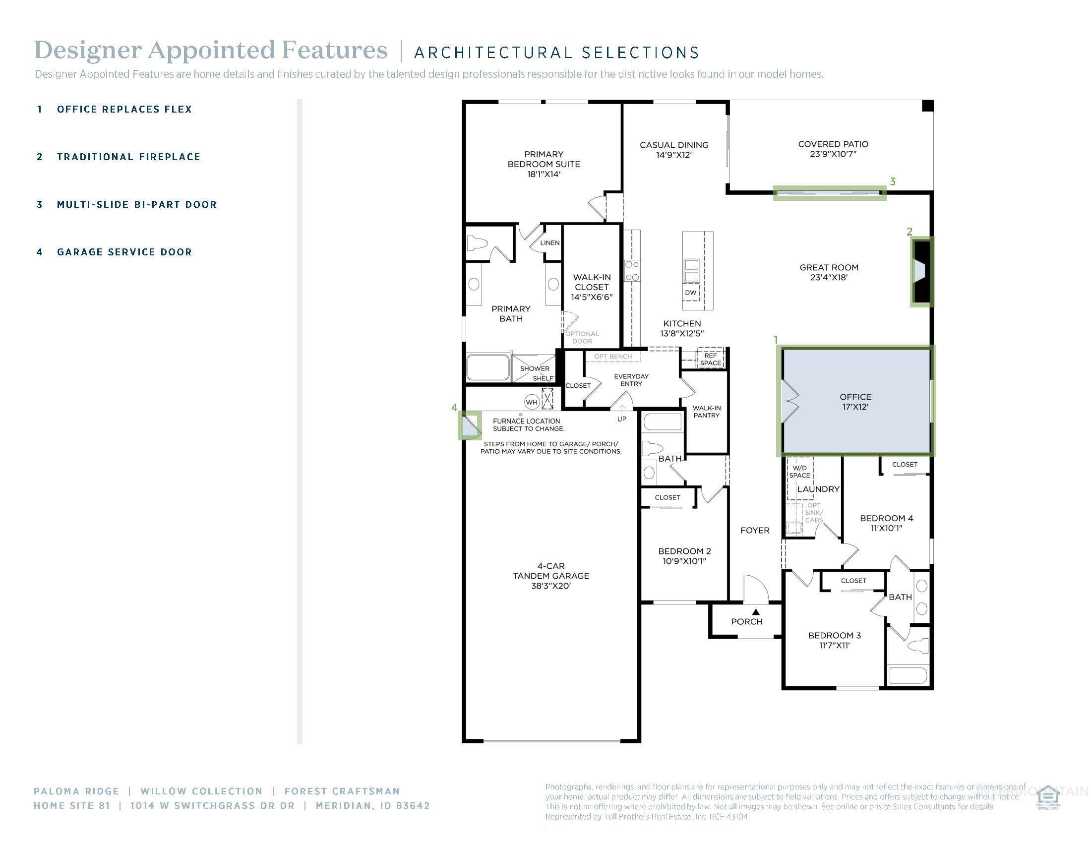 1014 W Switchgrass Dr, Meridian, Idaho 83642, 4 Bedrooms, 3 Bathrooms, Residential For Sale, Price $734,000,MLS 98992378