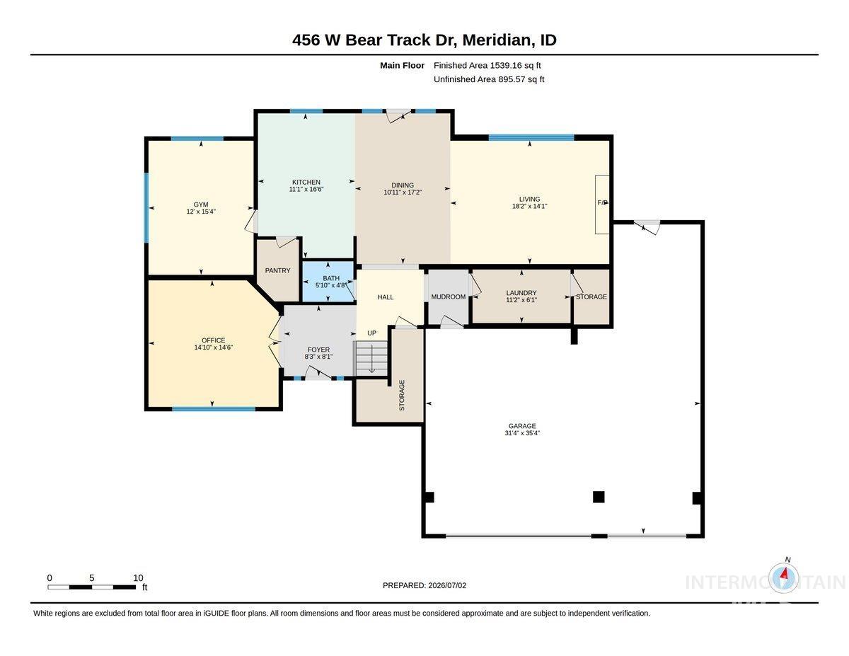 456 W Bear Track Dr, Meridian, Idaho 83642, 5 Bedrooms, 3.5 Bathrooms, Residential For Sale, Price $850,000, 98992457