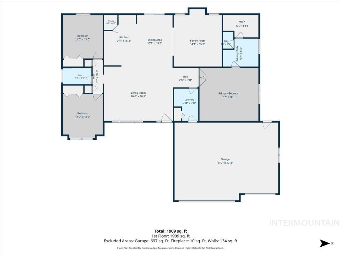 4117 N Buckstone Ave, Meridian, Idaho 83646, 3 Bedrooms, 2 Bathrooms, Residential For Sale, Price $575,000,MLS 98992625