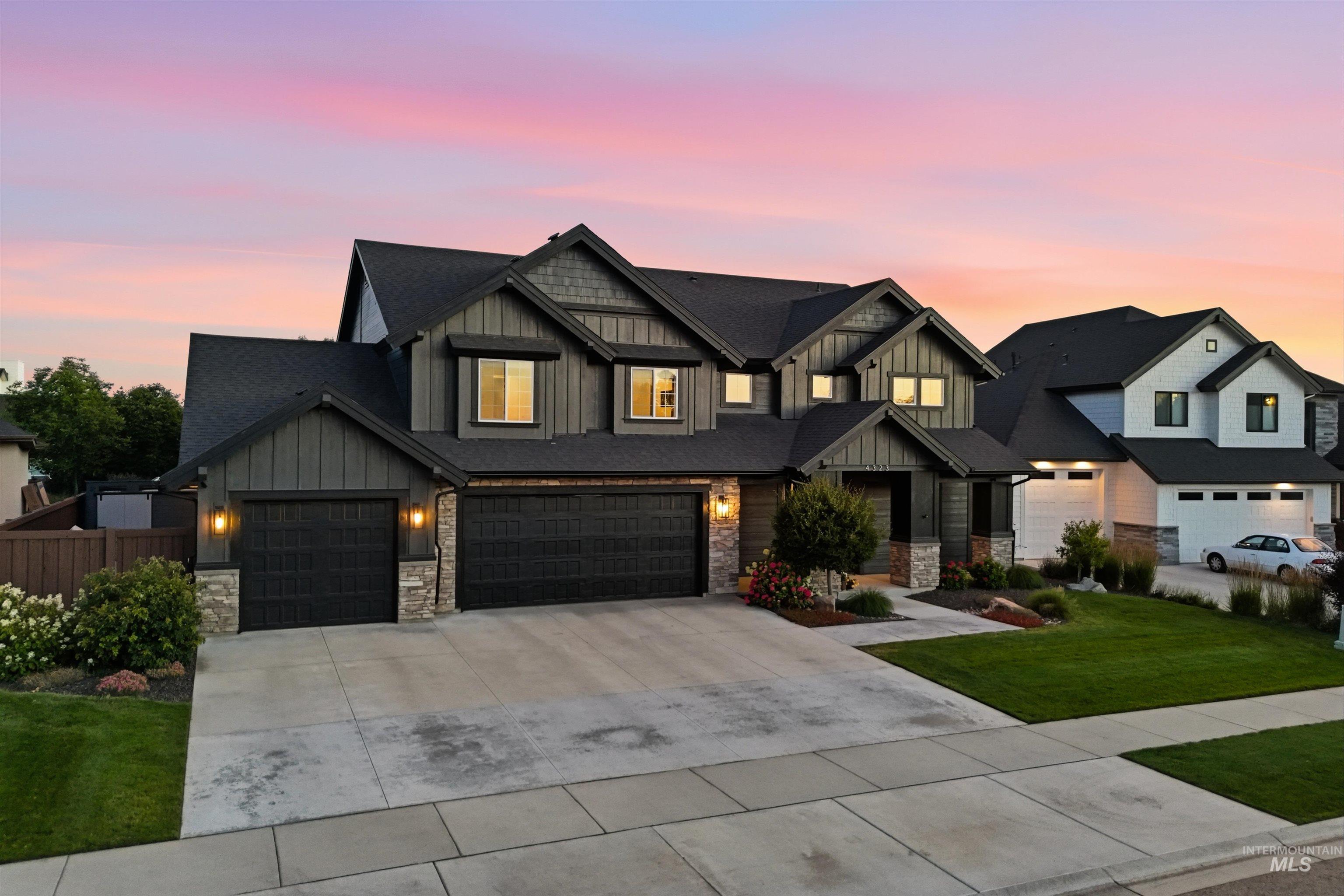 4323 W W Ladle Rapids, Meridian, Idaho 83646, 5 Bedrooms, 3.5 Bathrooms, Residential For Sale, Price $1,149,900, 98992631