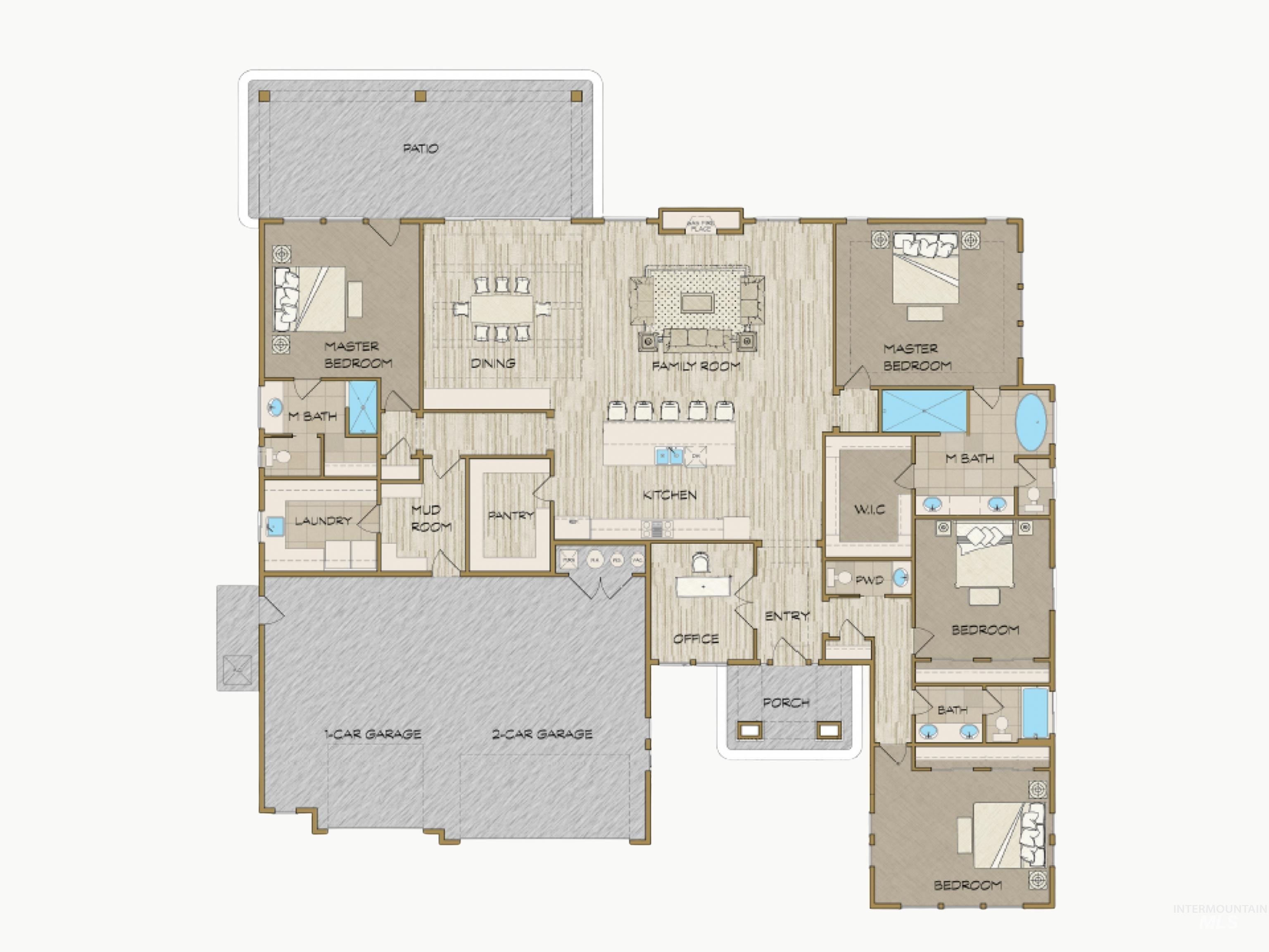 5094 W Braveheart St, Eagle, Idaho 83616, 4 Bedrooms, 3.5 Bathrooms, Residential For Sale, Price $1,319,900,MLS 98992707