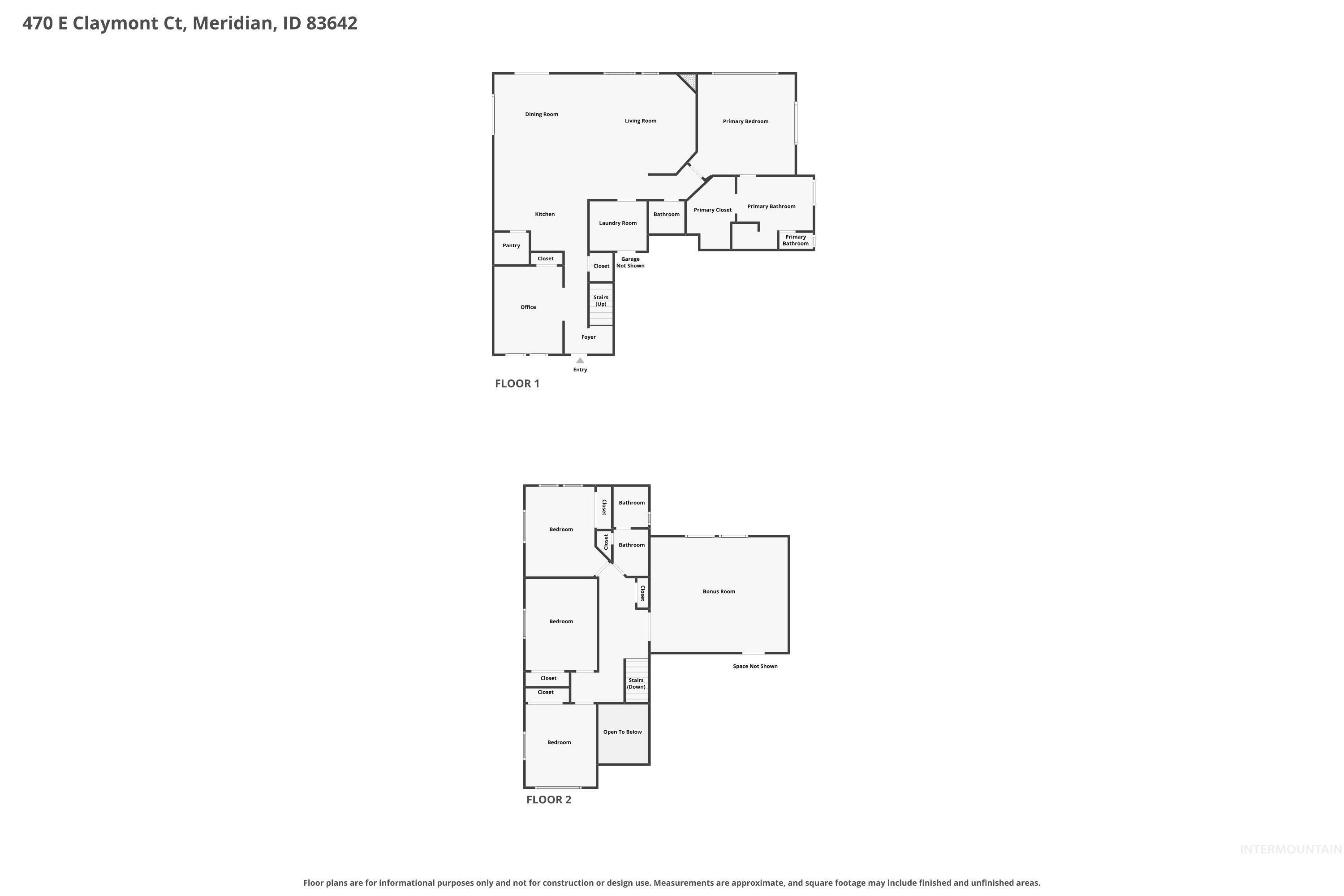 470 E Claymont Ct, Meridian, Idaho 83642, 4 Bedrooms, 2.5 Bathrooms, Residential For Sale, Price $779,999,MLS 98992903