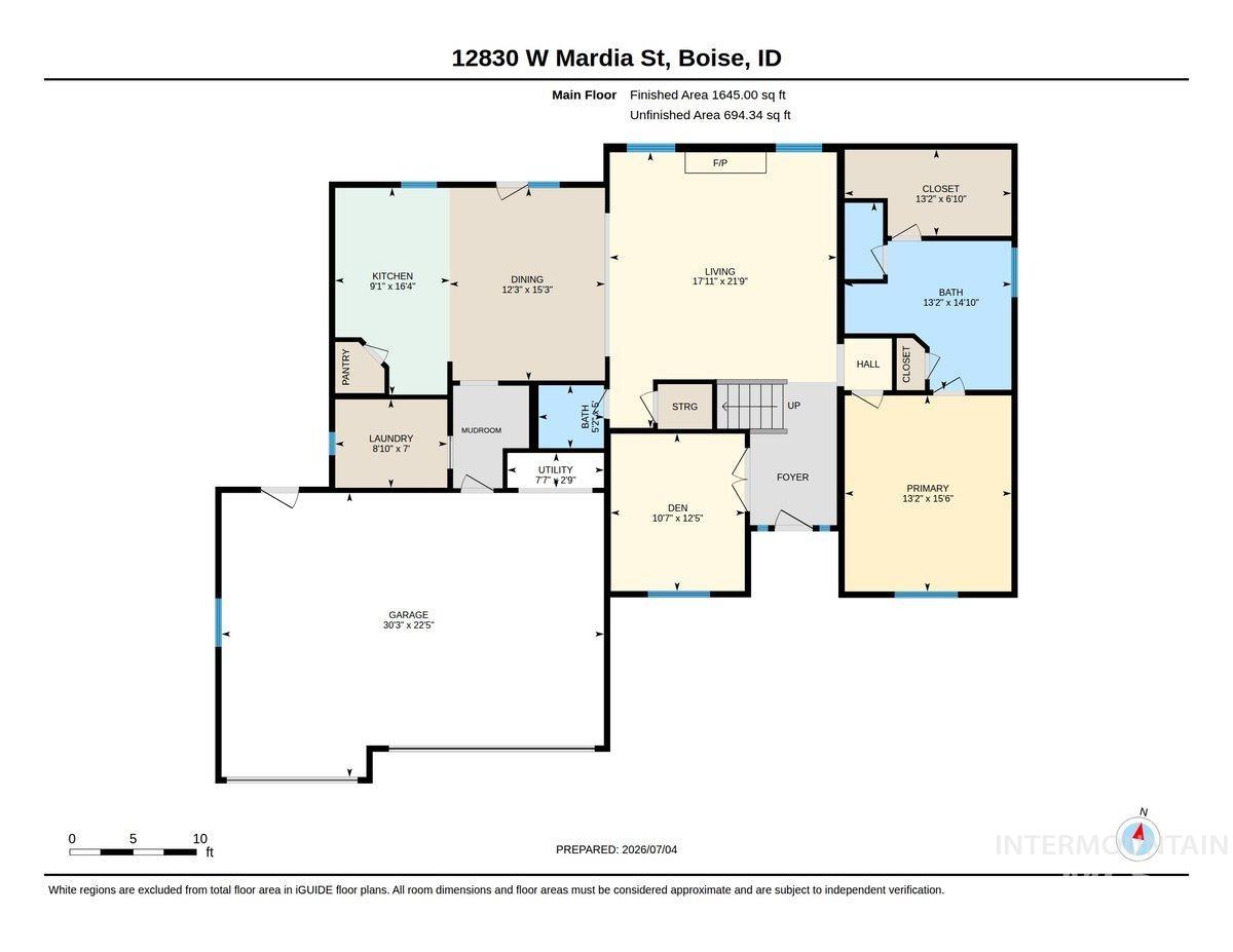 12830 W Mardia Street, Boise, Idaho 83709, 4 Bedrooms, 2.5 Bathrooms, Residential For Sale, Price $665,000, 98993247
