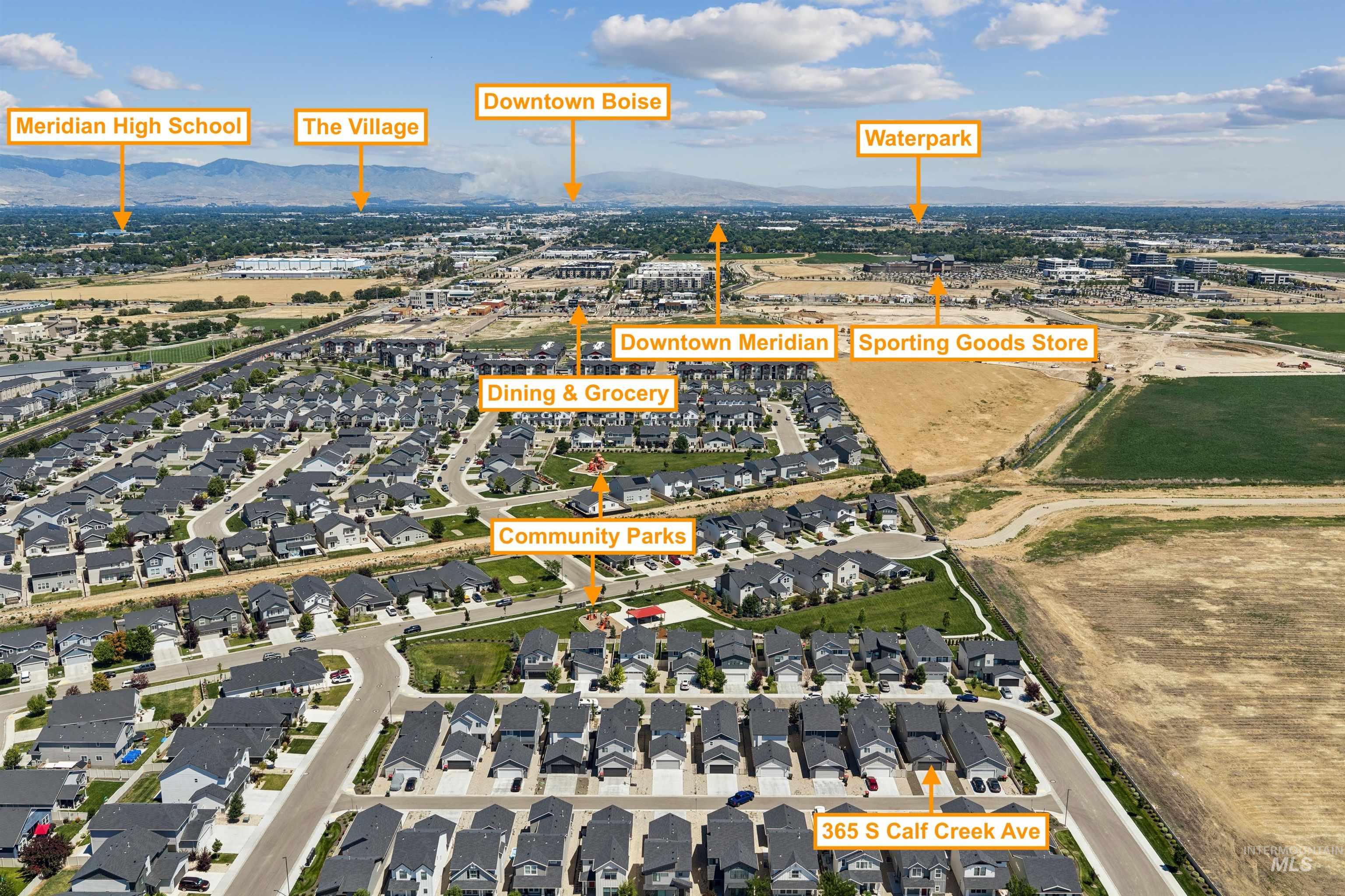 365 S Calf Creek Ave, Meridian, Idaho 83642, 3 Bedrooms, 2.5 Bathrooms, Residential For Sale, Price $430,000, 98993253