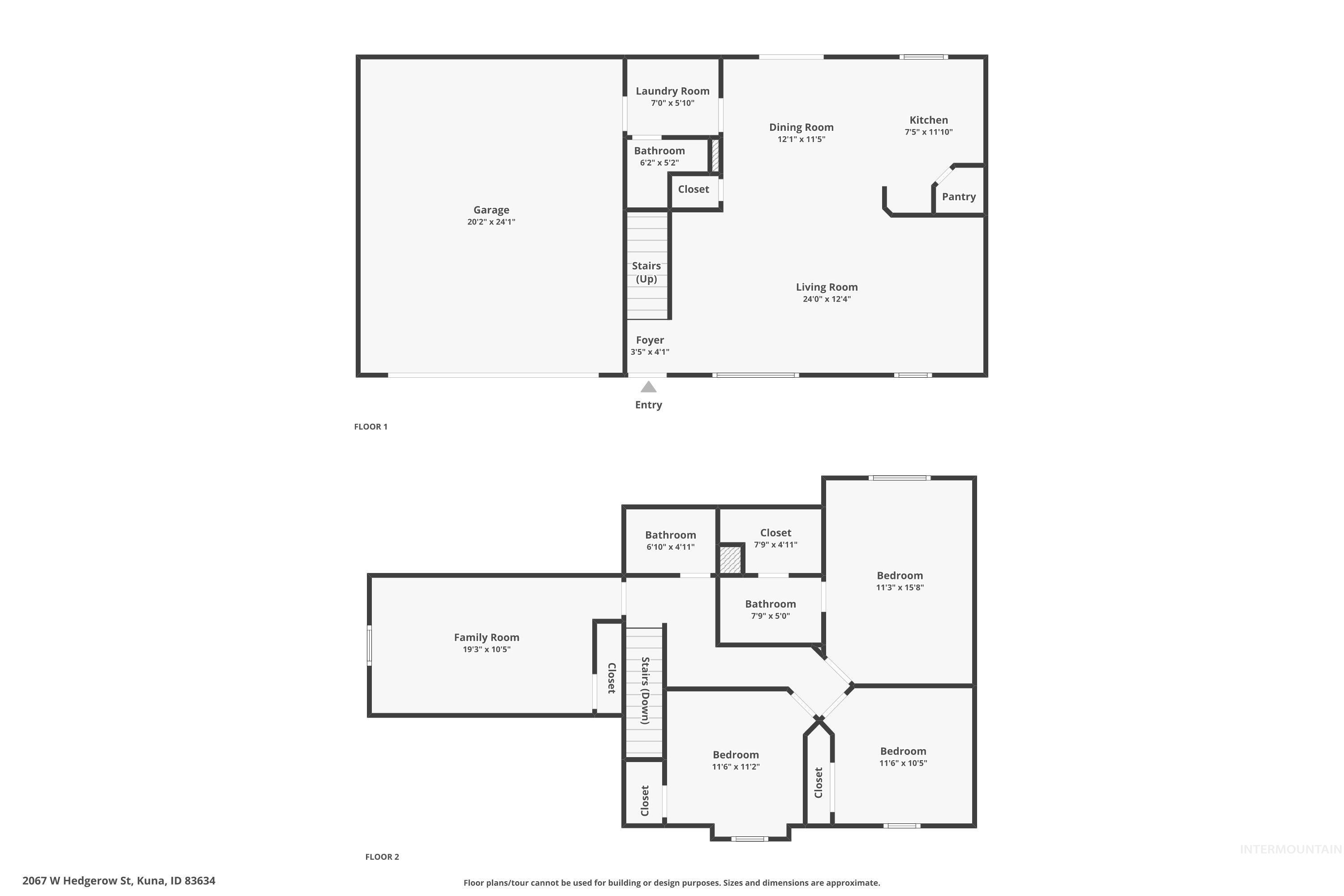 2067 W Hedgerow St, Kuna, Idaho 83634, 4 Bedrooms, 2.5 Bathrooms, Residential For Sale, Price $425,000,MLS 98993277