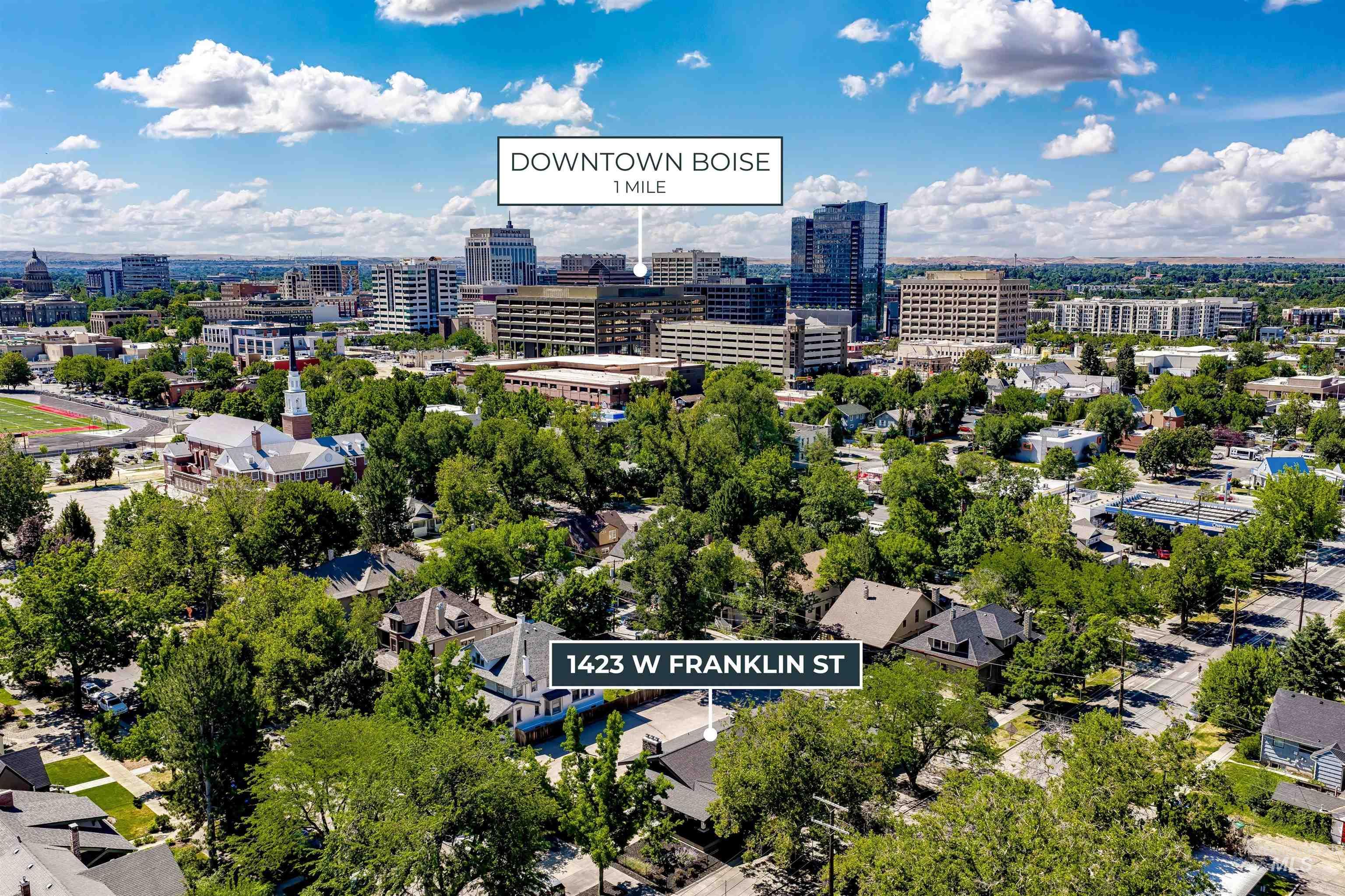 1423 W Franklin Street, Boise, Idaho 83702, 4 Bedrooms, 4 Bathrooms, Residential For Sale, Price $1,395,000, 98993296