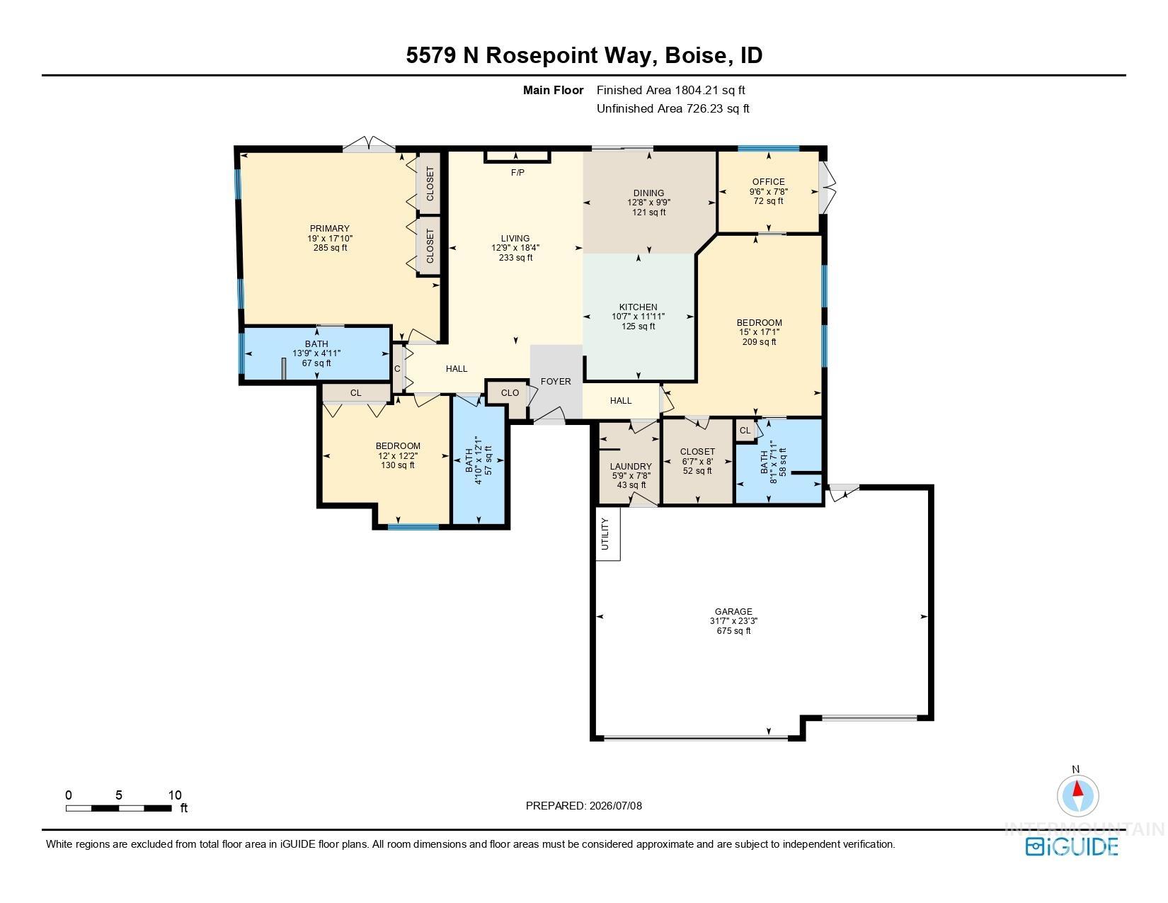 5579 N Rosepoint Way, Boise, Idaho 83713, 3 Bedrooms, 3 Bathrooms, Residential For Sale, Price $585,000, 98993378