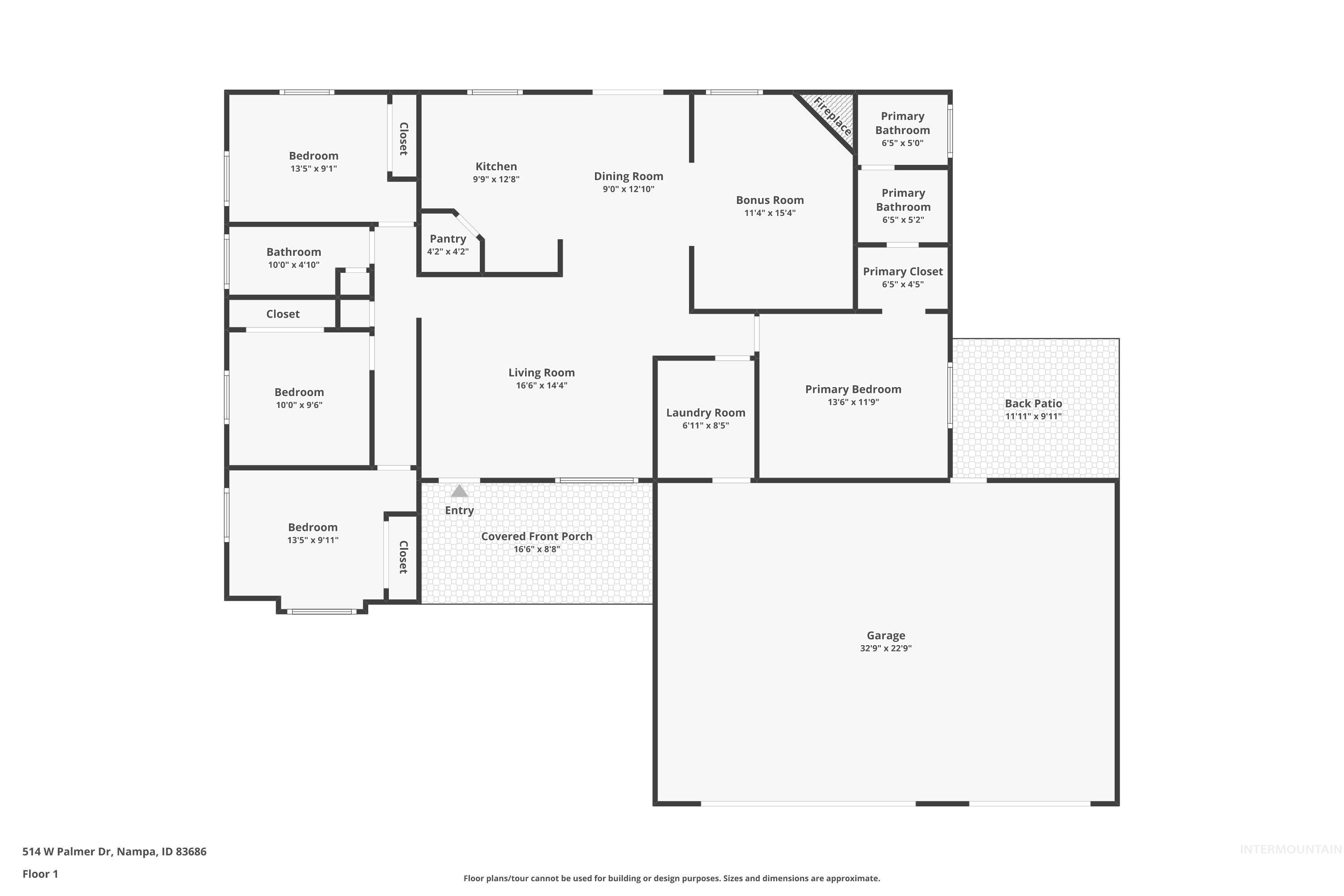 514 W Palmer Dr, Nampa, Idaho 83686, 4 Bedrooms, 2 Bathrooms, Residential For Sale, Price $440,000, 98993385