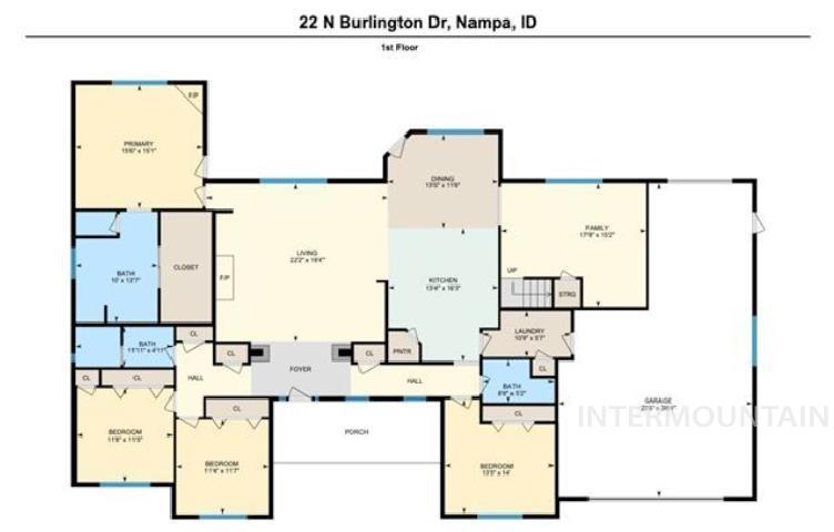 22 N Burlington Dr, Nampa, Idaho 83687, 4 Bedrooms, 3.5 Bathrooms, Residential For Sale, Price $1,099,000, 98993430