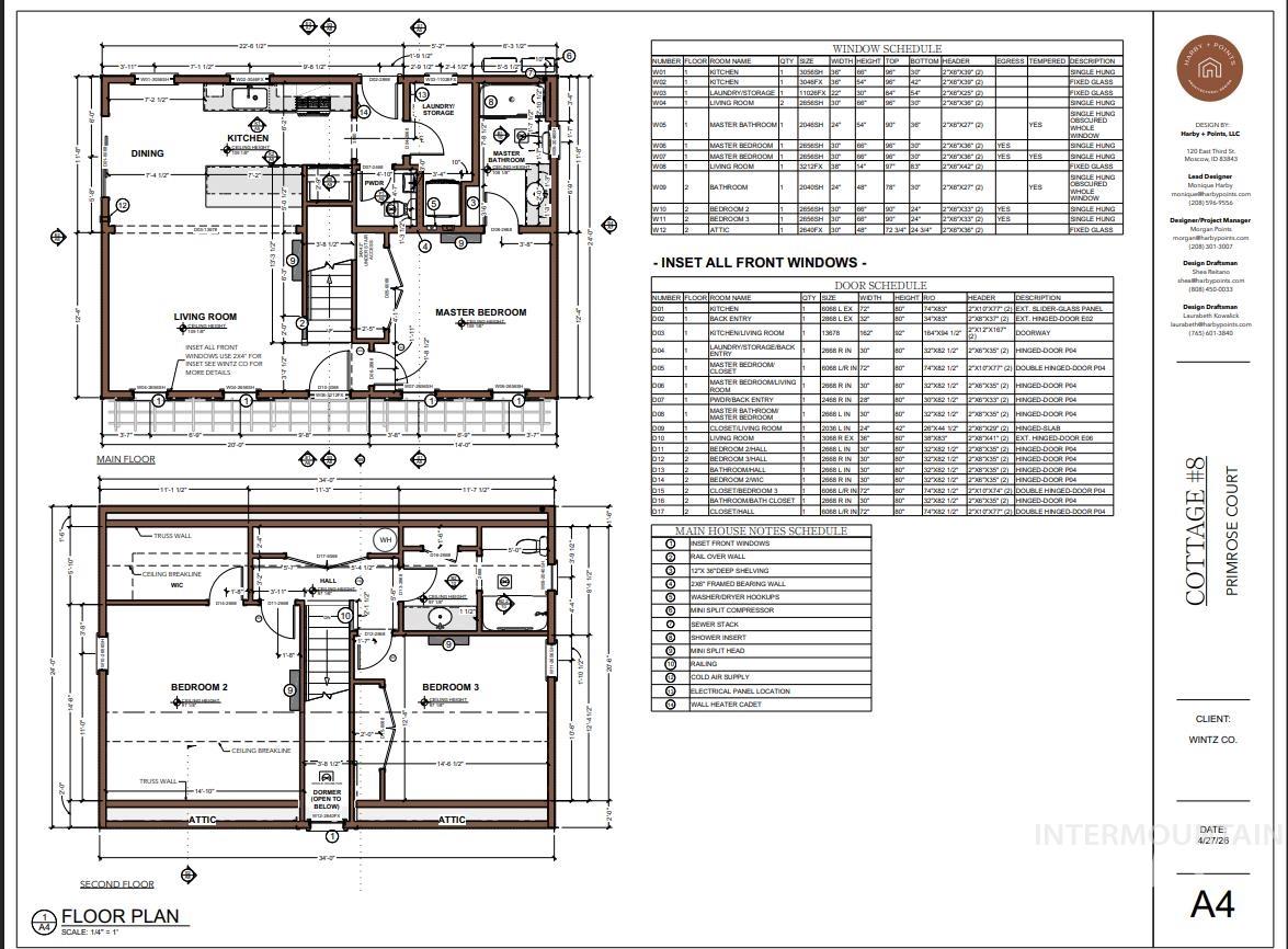 1629 Primrose Ct #8 "Dovetail", Moscow, Idaho 83843, 3 Bedrooms, 2.5 Bathrooms, Residential For Sale, Price $479,000,MLS 98993621