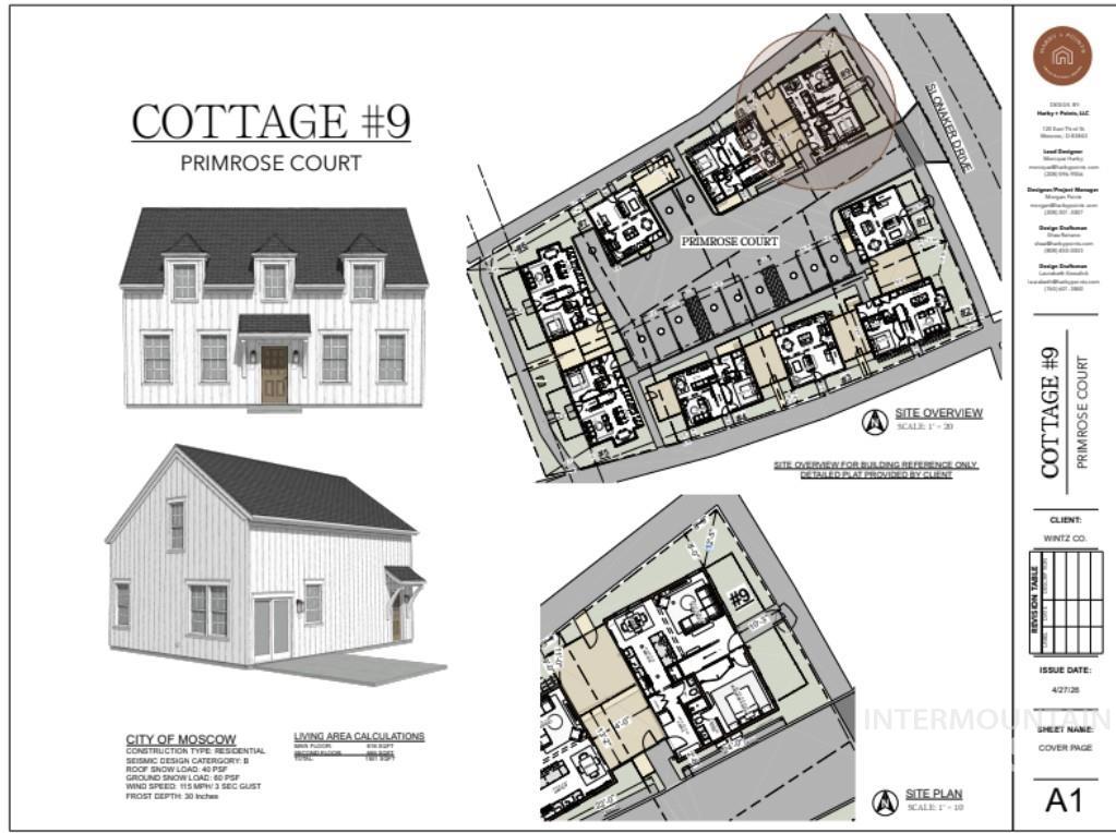 1633 Primrose Ct #9 "Lucent", Moscow, Idaho 83843, 3 Bedrooms, 2.5 Bathrooms, Residential For Sale, Price $485,000,MLS 98993622
