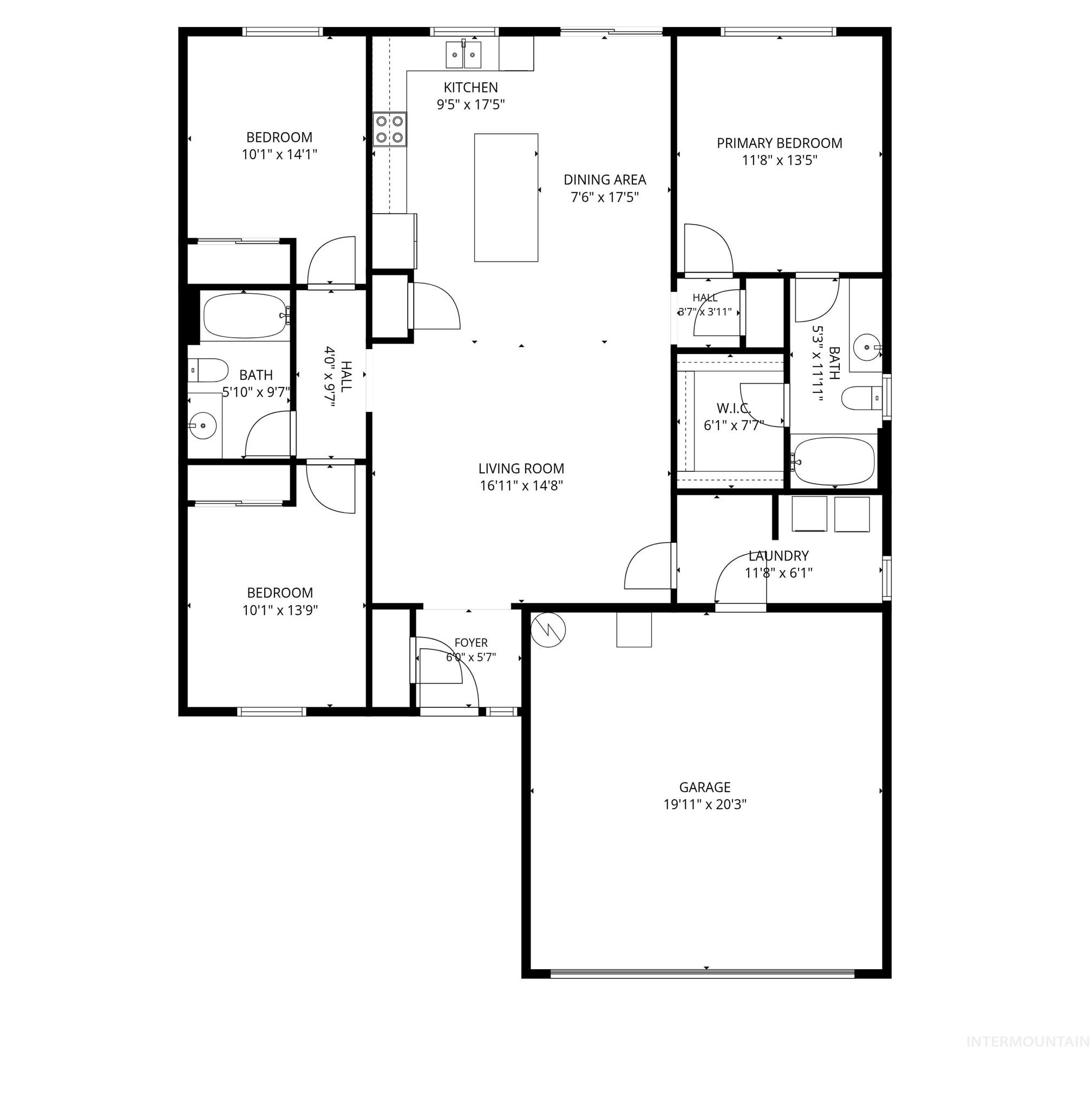 10418 Rockaway Ridge St, Nampa, Idaho 83687, 3 Bedrooms, 2 Bathrooms, Residential For Sale, Price $399,900,MLS 98994223