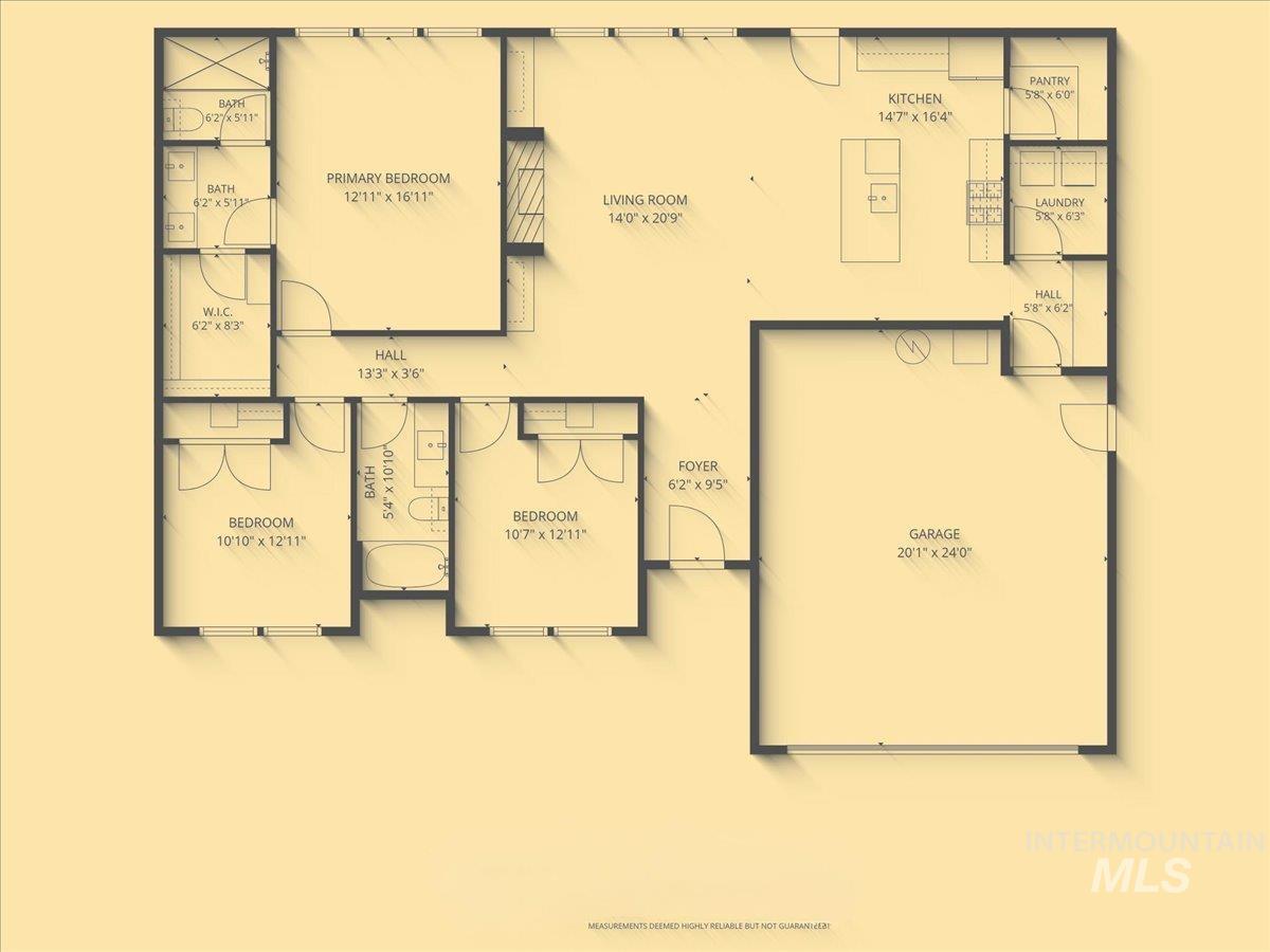 4087 N Heritage View Avenue, Meridian, Idaho 83646, 3 Bedrooms, 2 Bathrooms, Residential For Sale, Price $590,000, 98994504