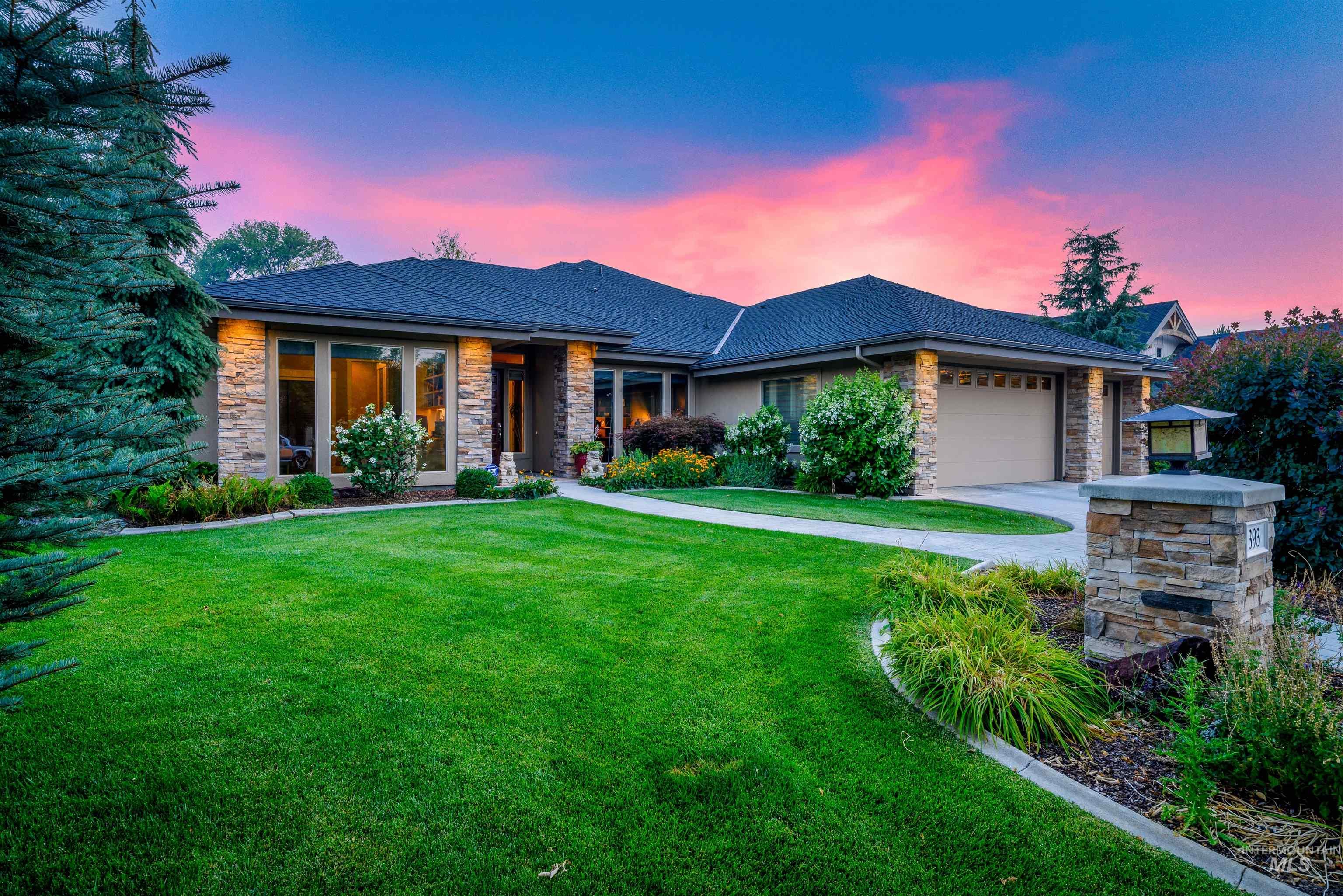 393 E Fishing Creek Lane, Eagle, Idaho 83616, 4 Bedrooms, 3.5 Bathrooms, Residential For Sale, Price $1,299,900, 98994606