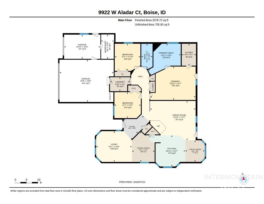 9922 W Aladar Ct, Boise, Idaho 83704, 3 Bedrooms, 2 Bathrooms, Residential For Sale, Price $572,000, 98995051