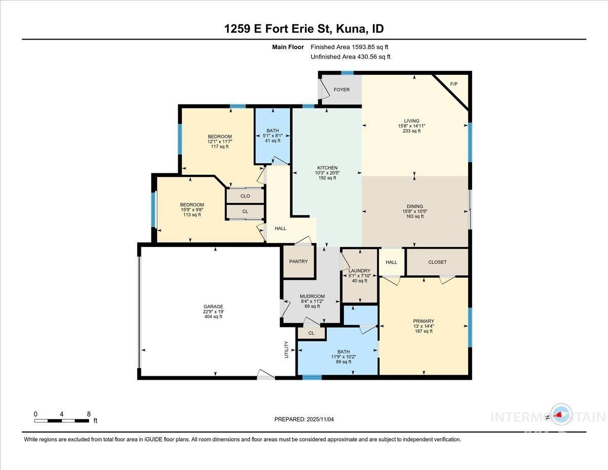 1259 E Fort Erie St, Kuna, Idaho 83634, 3 Bedrooms, 2 Bathrooms, Residential For Sale, Price $445,000,MLS 98995150