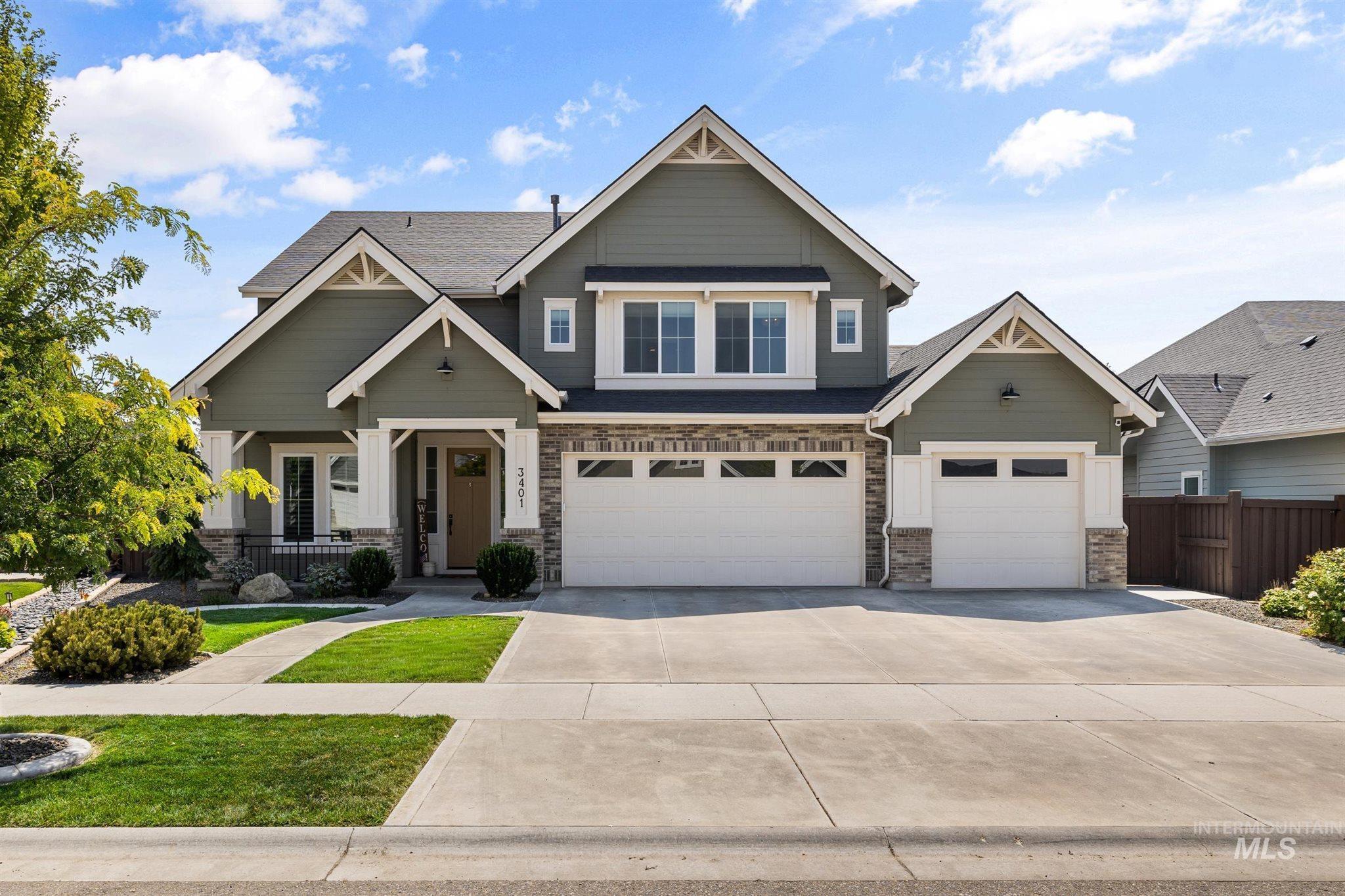 3401 W Wolf Rapids Dr, Meridian, Idaho 83646, 5 Bedrooms, 3.5 Bathrooms, Residential For Sale, Price $999,900, 98995181