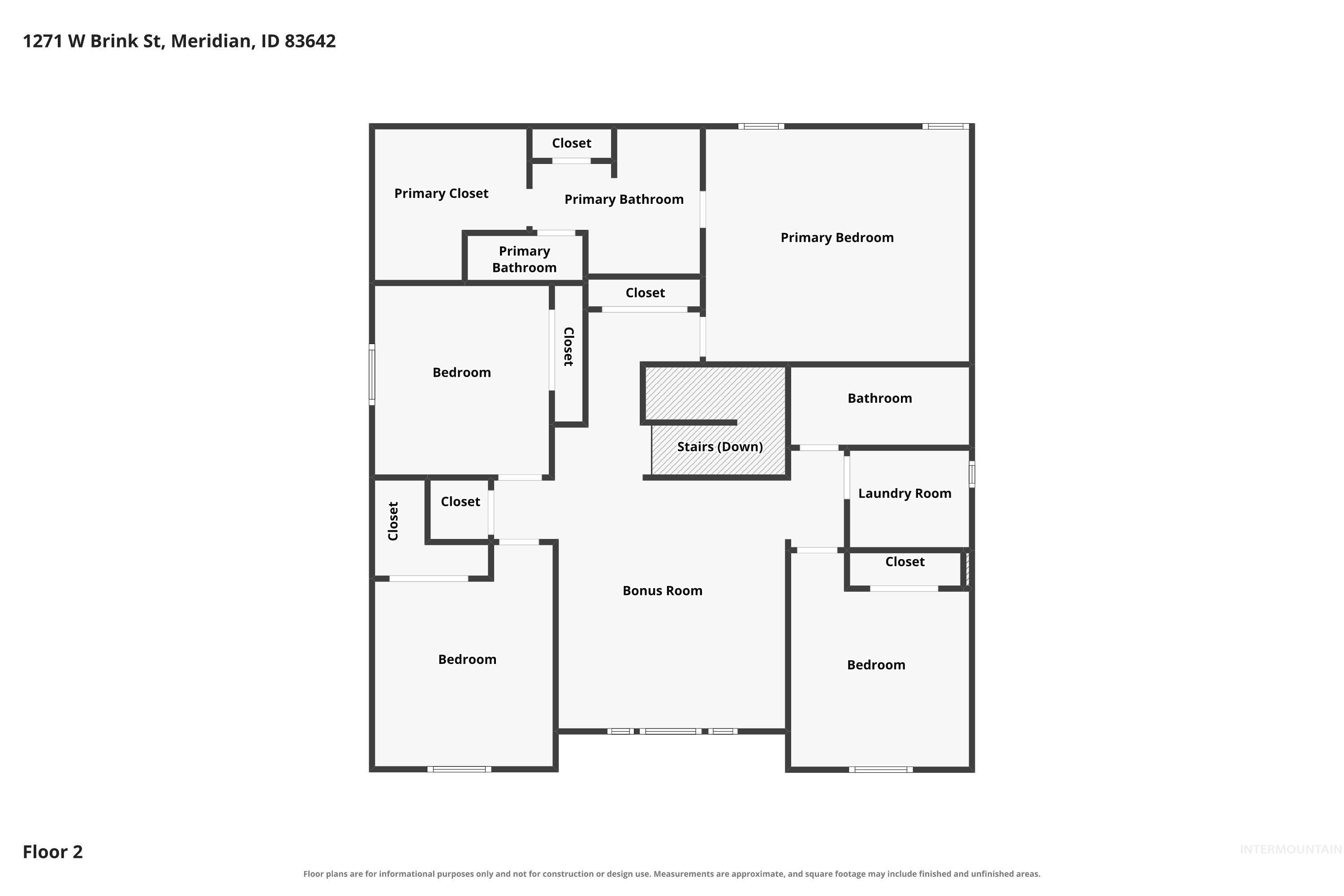 1271 W Brink St, Meridian, Idaho 83642, 4 Bedrooms, 2.5 Bathrooms, Residential For Sale, Price $599,900,MLS 98995190