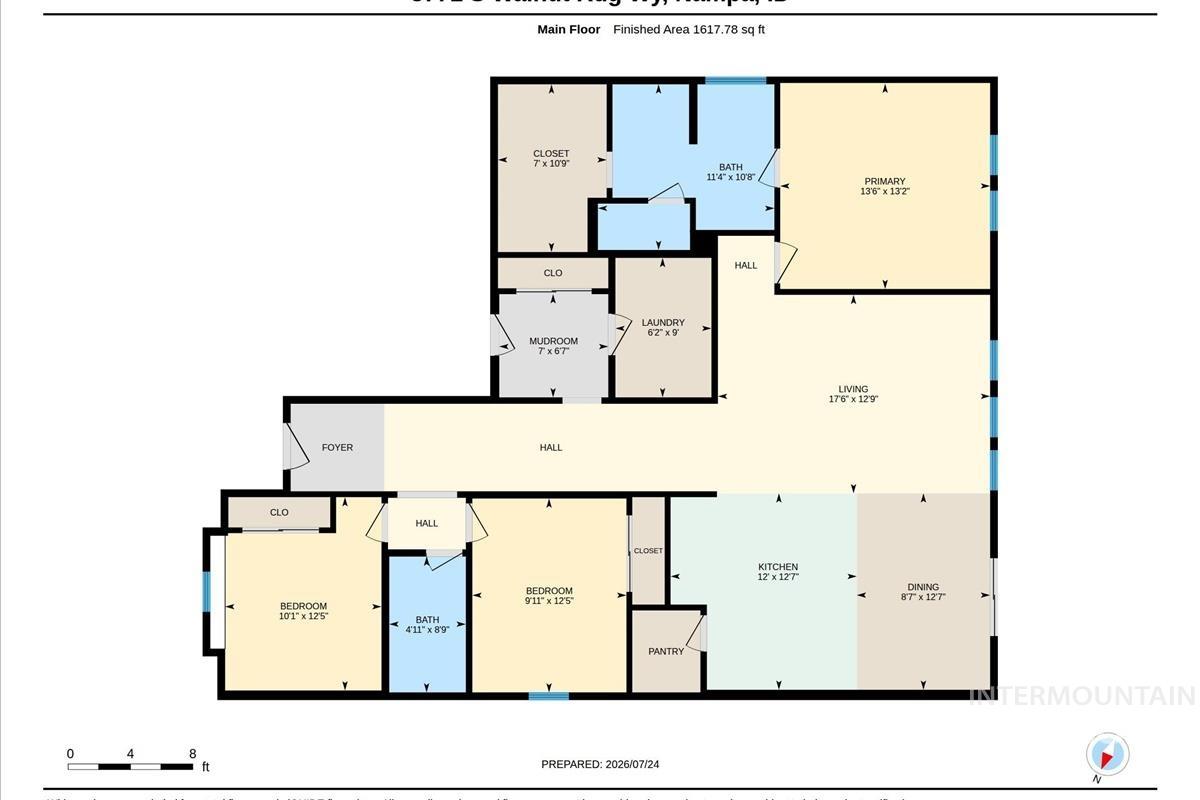3771 S Walnut Rdige Way, Nampa, Idaho 83687, 3 Bedrooms, 2 Bathrooms, Residential For Sale, Price $415,000,MLS 98995417