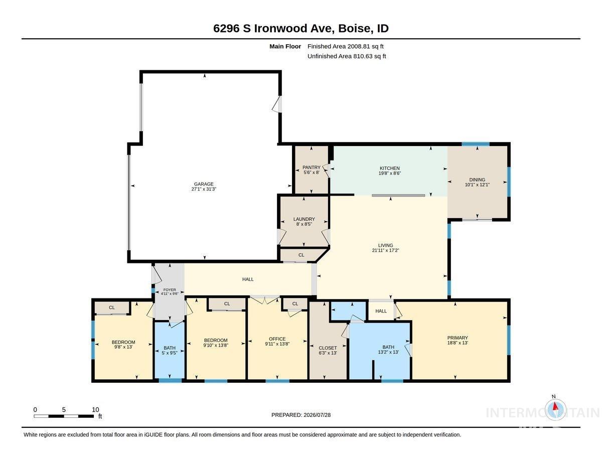 6296 S Ironwood Ave, Boise, Idaho 83709, 3 Bedrooms, 2 Bathrooms, Residential For Sale, Price $552,000,MLS 98995534