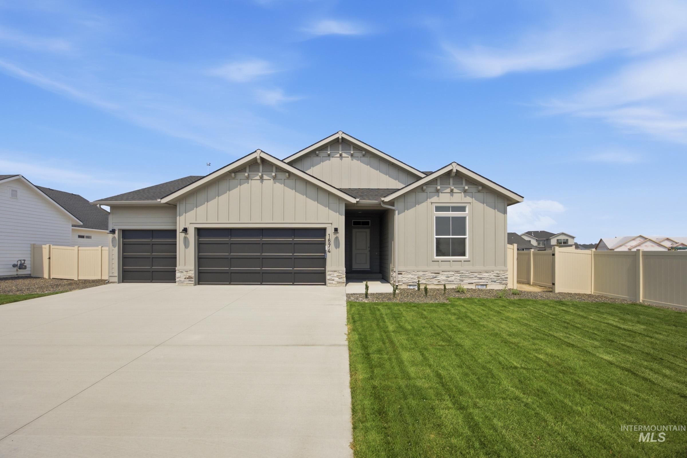 1674 Celina St, Middleton, Idaho 83644, 4 Bedrooms, 2 Bathrooms, Residential For Sale, Price $459,990,MLS 98995922