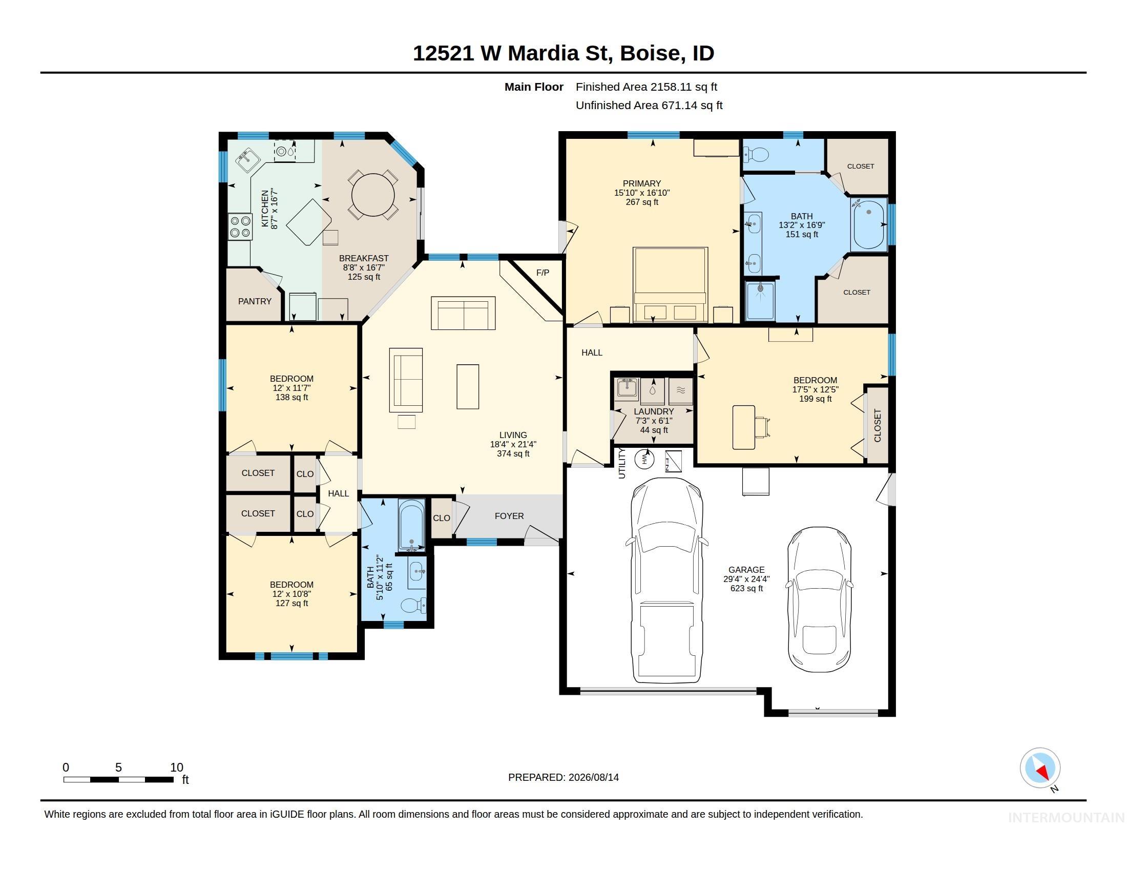 12521 W Mardia Street, Boise, Idaho 83709, 4 Bedrooms, 2 Bathrooms, Residential For Sale, Price $549,900,MLS 98995980
