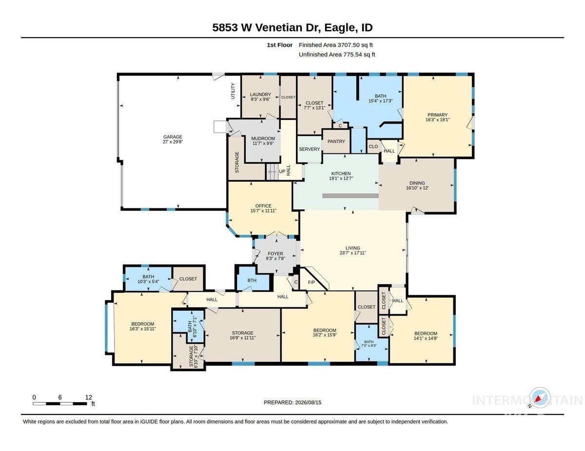 5853 W Venetian Dr, Eagle, Idaho 83616, 5 Bedrooms, 4.5 Bathrooms, Residential For Sale, Price $1,350,000,MLS 98996009
