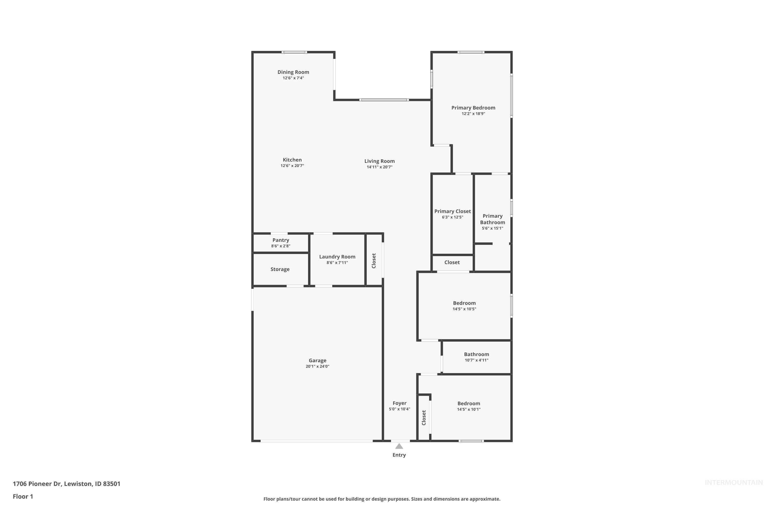 1706 Pioneer Drive, Lewiston, Idaho 83501, 3 Bedrooms, 2 Bathrooms, Residential For Sale, Price $495,000,MLS 98996552