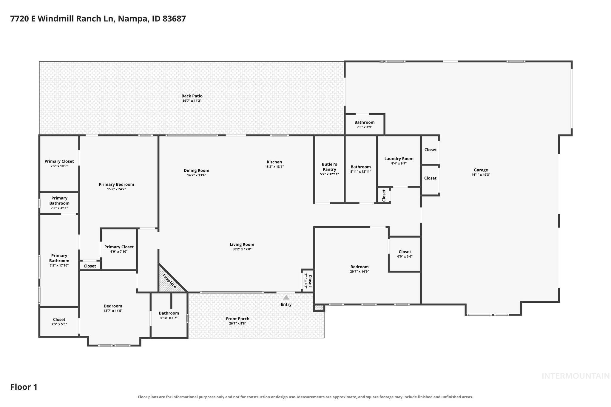 7720 E Windmill Ranch Ln, Nampa, Idaho 83687, 3 Bedrooms, 4.5 Bathrooms, Residential For Sale, Price $1,849,990, 98996813