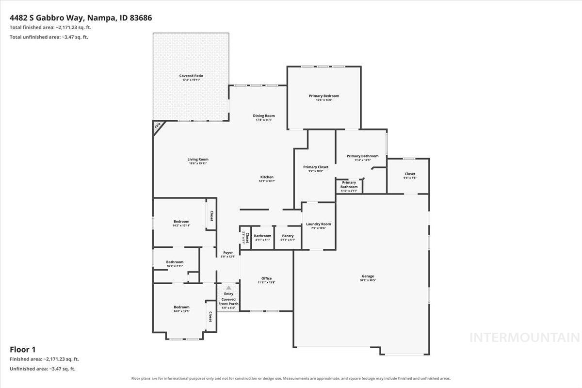 4482 Gabbro Way, Nampa, Idaho 83686, 3 Bedrooms, 2.5 Bathrooms, Residential For Sale, Price $549,900,MLS 98997118