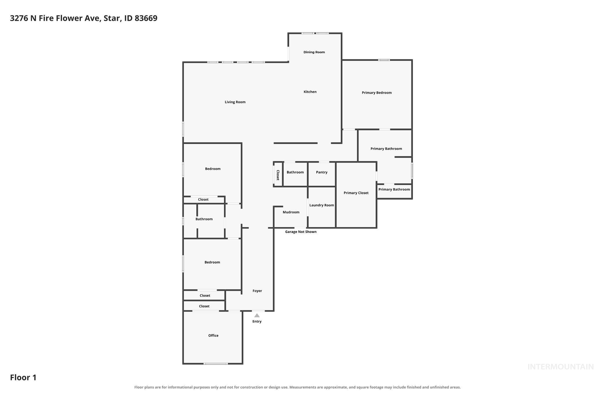 3276 N Fire Flower Ave, Star, Idaho 83669, 4 Bedrooms, 2.5 Bathrooms, Residential For Sale, Price $800,000, 98997153