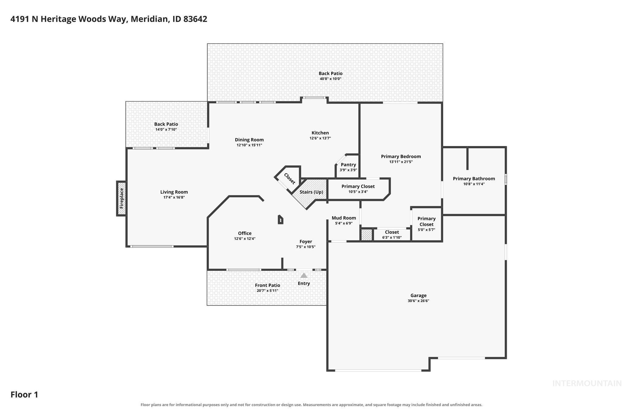 4191 N Heritage Woods Way, Meridian, Idaho 83646, 4 Bedrooms, 3 Bathrooms, Residential For Sale, Price $749,990, 98997197