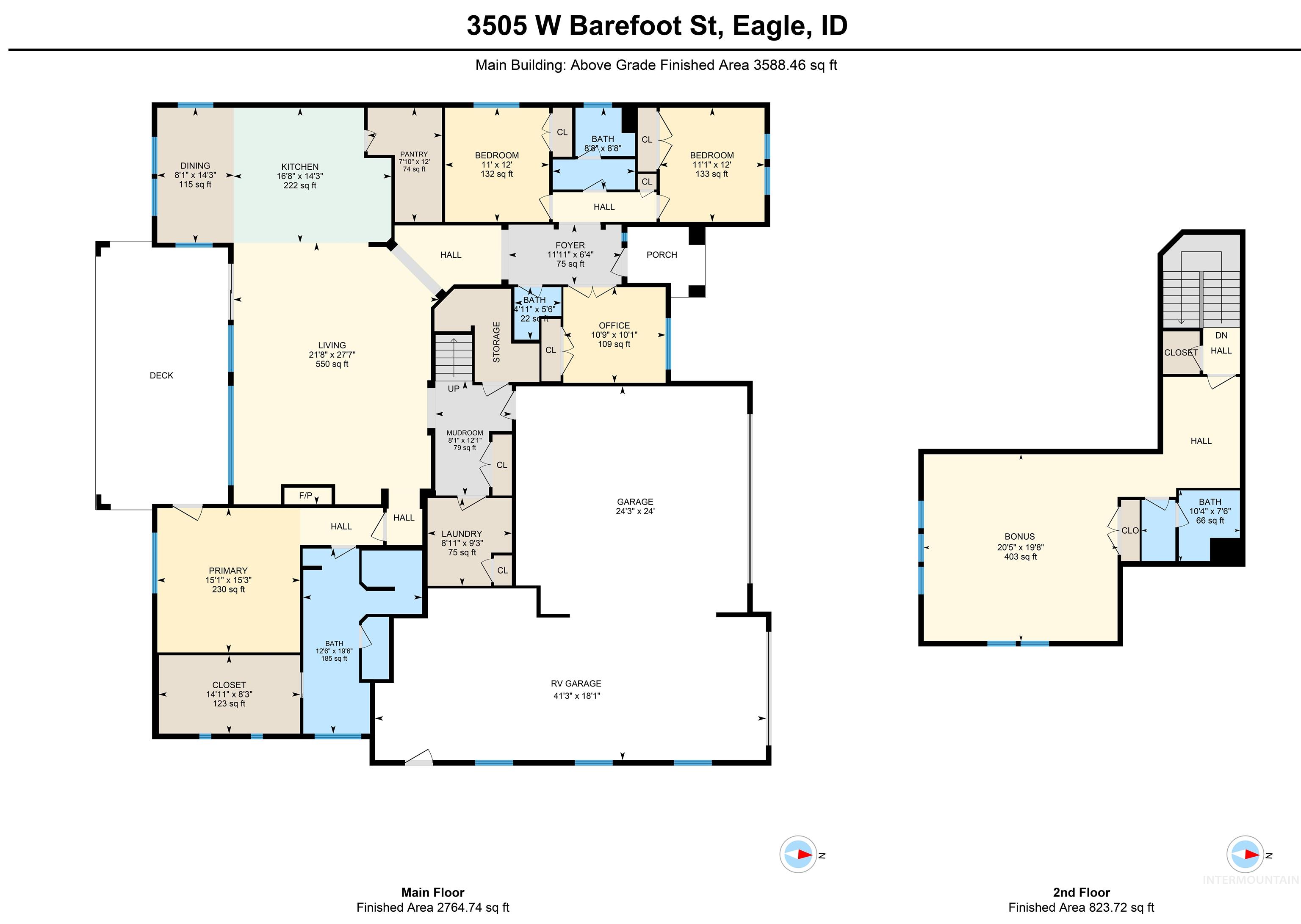 3505 W Barefoot St, Eagle, Idaho 83616, 4 Bedrooms, 3.5 Bathrooms, Residential For Sale, Price $1,124,900, 98997209