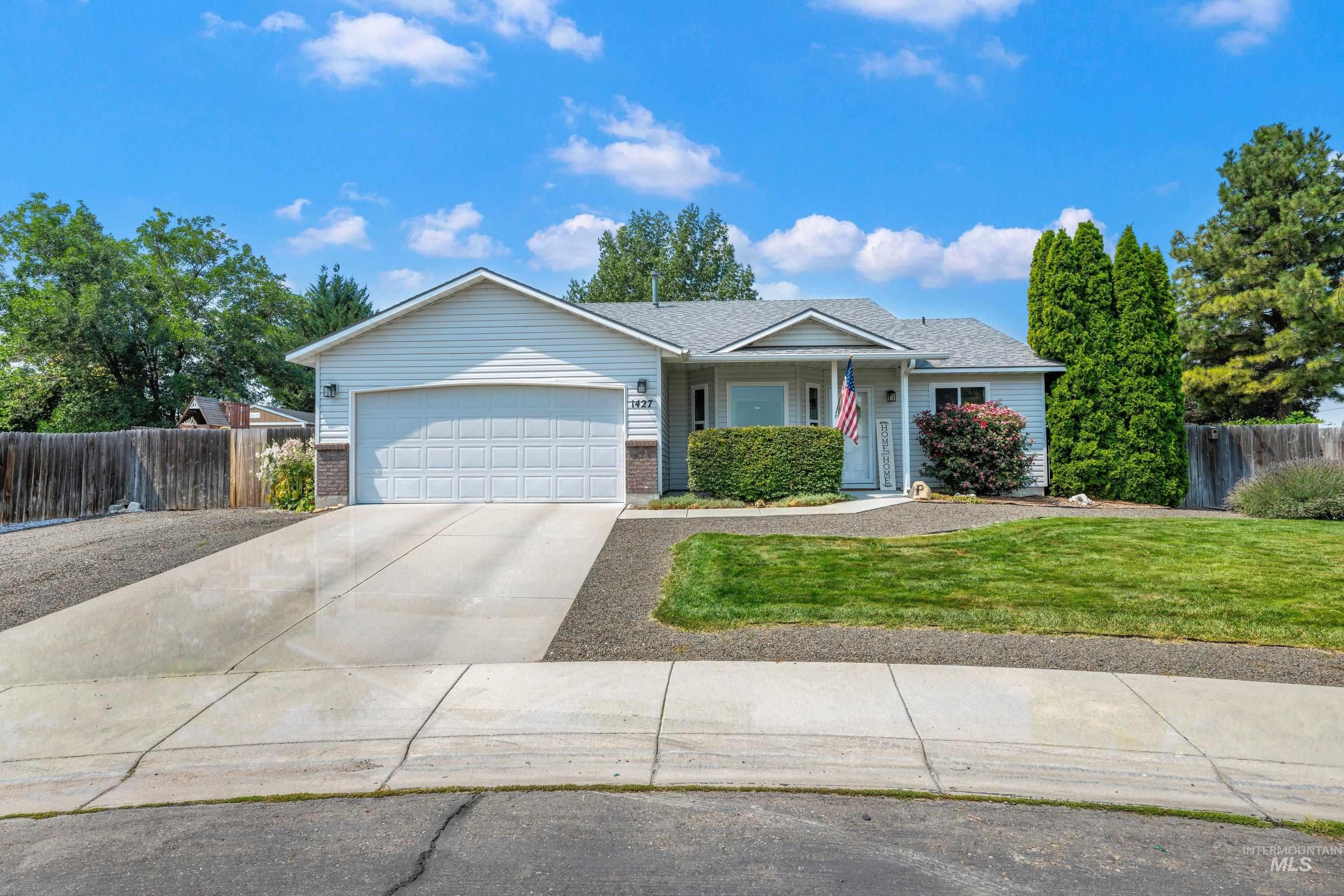 1427 N Antimony Pl, Kuna, Idaho 83634, 3 Bedrooms, 2 Bathrooms, Residential For Sale, Price $389,900, 98997283