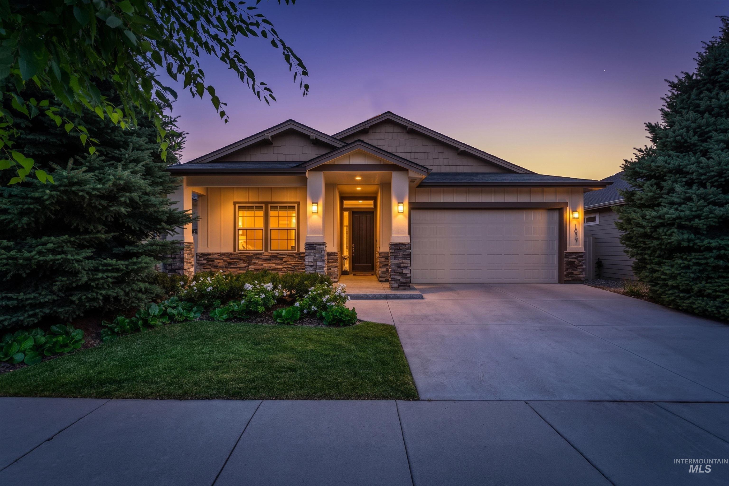 1037 E Radiant Ridge Dr., Meridian, Idaho 83642, 3 Bedrooms, 2 Bathrooms, Residential For Sale, Price $515,000,MLS 98997380