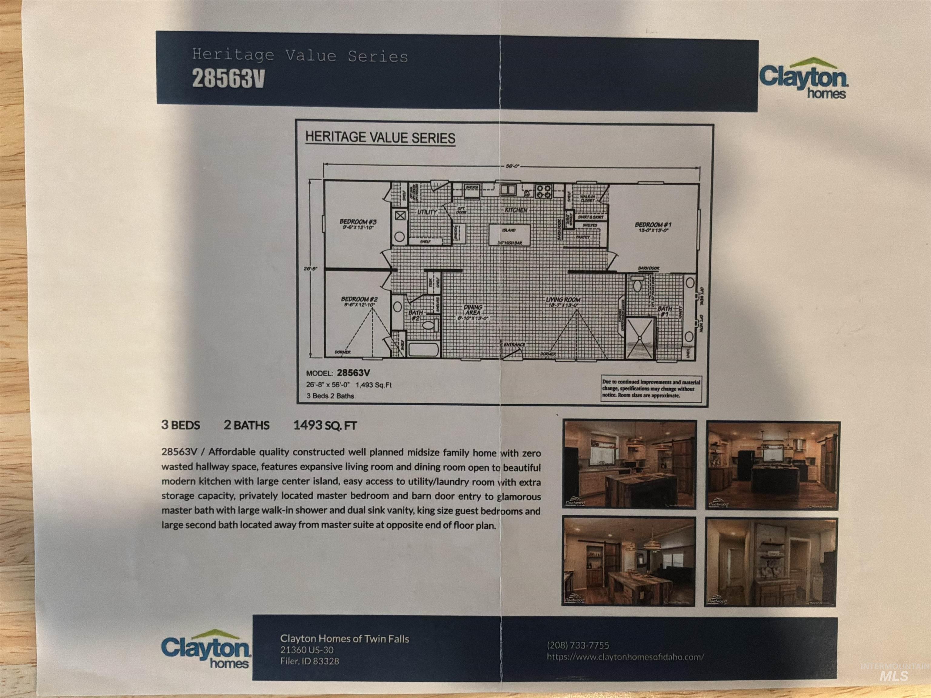 910 Moon Glo Rd, Buhl, Idaho 83316, 3 Bedrooms, 2 Bathrooms, Residential For Sale, Price $212,000, 98997382