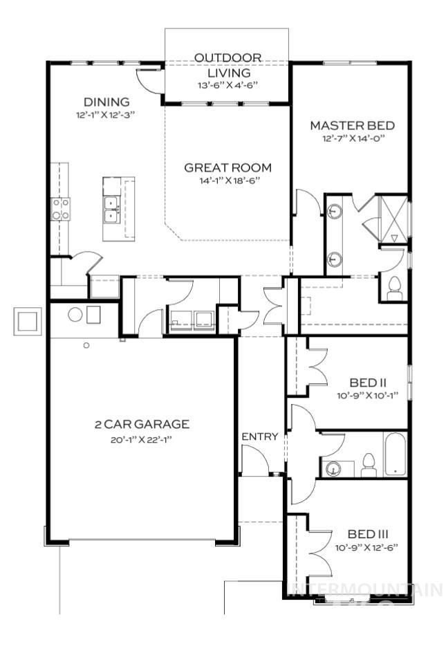 3401 Helios St., Caldwell, Idaho 83607, 3 Bedrooms, 2 Bathrooms, Residential For Sale, Price $442,880,MLS 98997461
