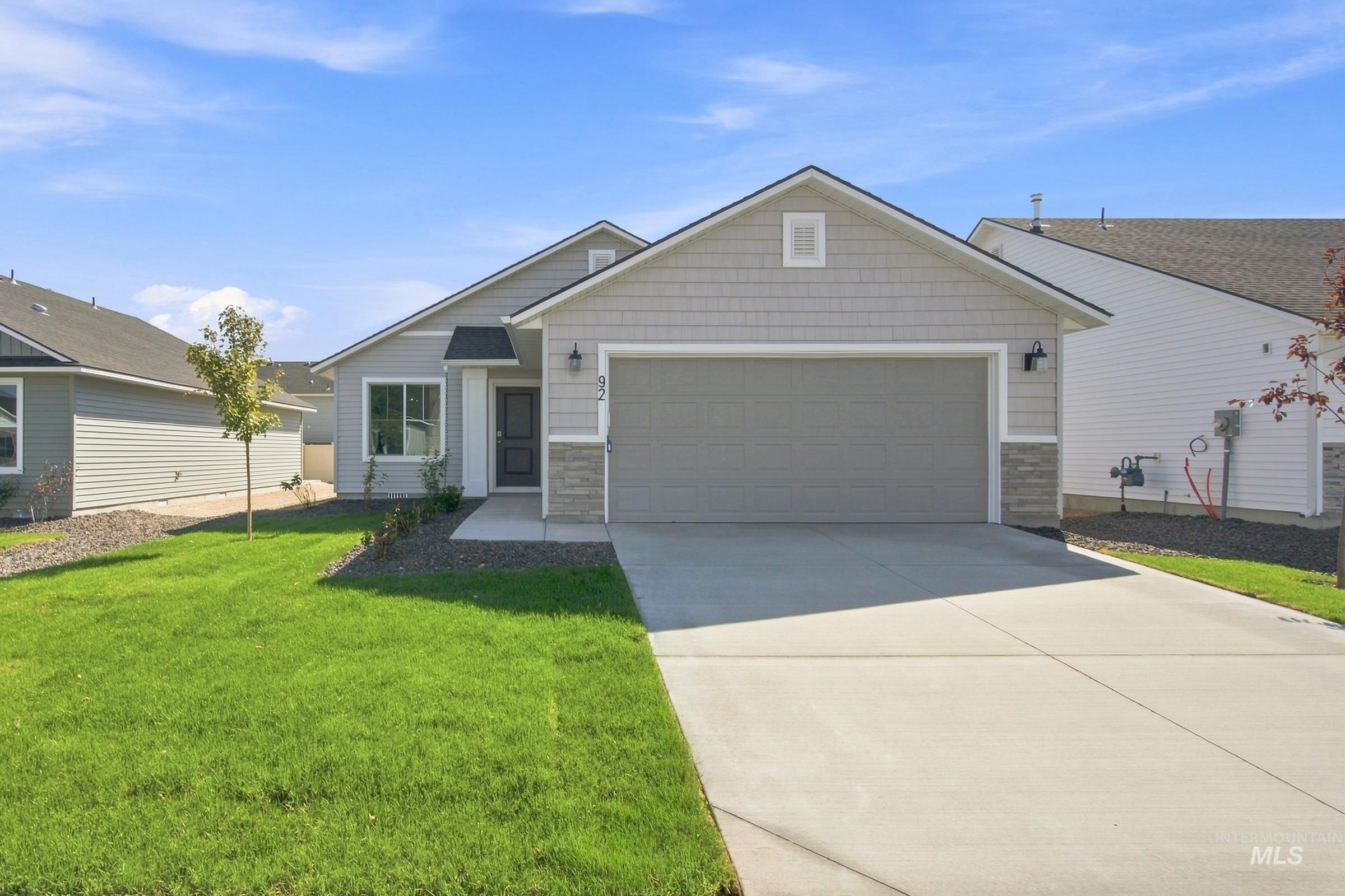 92 N Tideberry Ave, Kuna, Idaho 83634, 3 Bedrooms, 2 Bathrooms, Residential For Sale, Price $416,990, 98997651