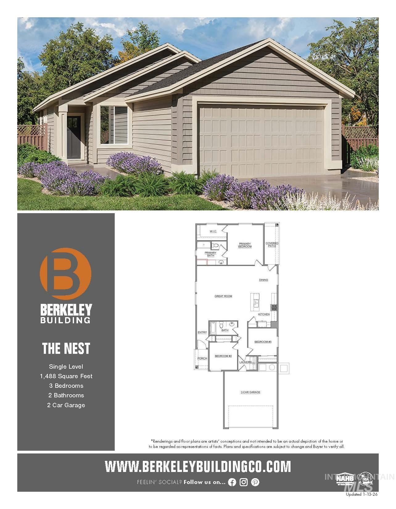 3322 Helios Steet, Caldwell, Idaho 83605, 3 Bedrooms, 2 Bathrooms, Residential For Sale, Price $379,900,MLS 98997692
