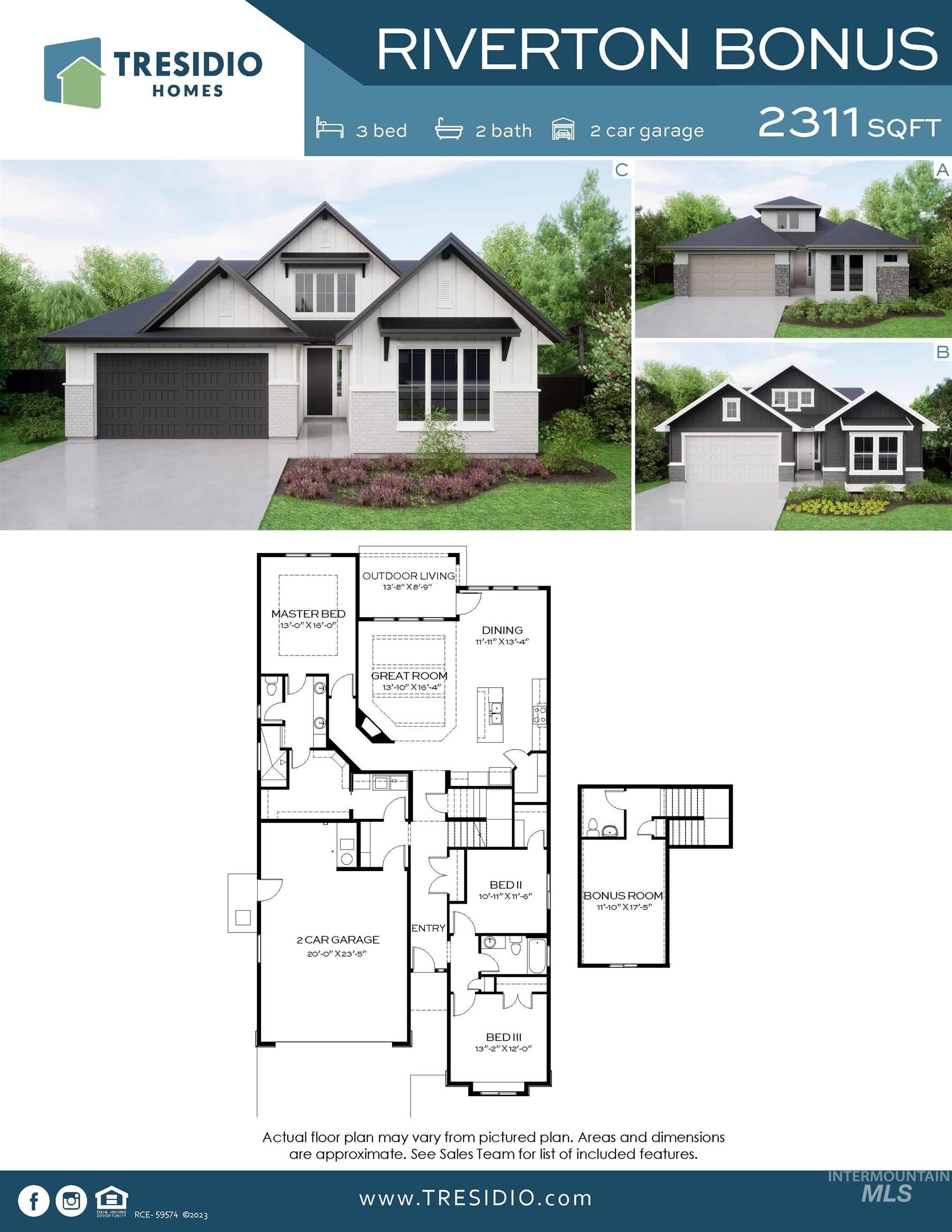 10887 W Lahinch Ln, Kuna, Idaho 83634, 3 Bedrooms, 2.5 Bathrooms, Residential For Sale, Price $639,880, 98997700