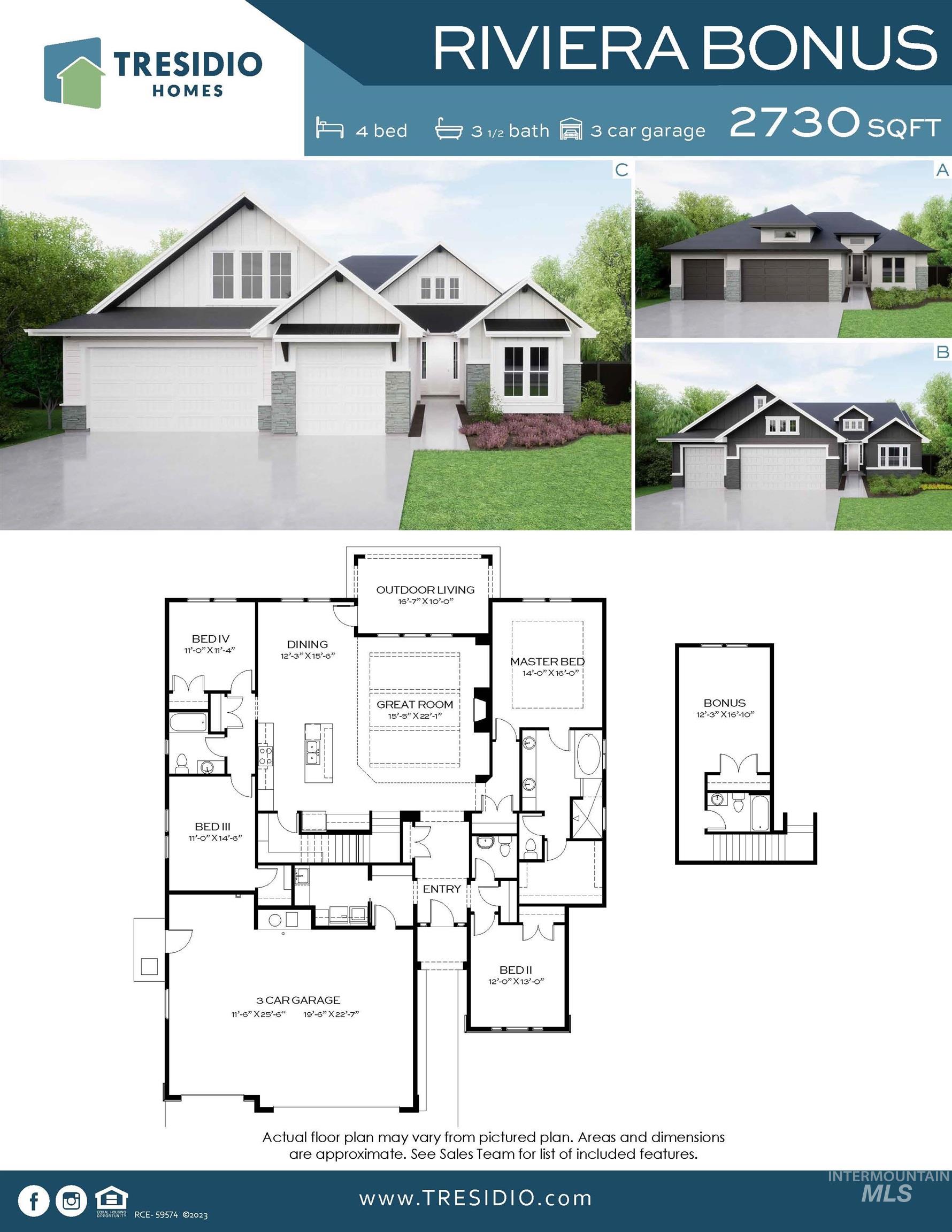 10887 W Lahinch Ln, Kuna, Idaho 83634, 4 Bedrooms, 3.5 Bathrooms, Residential For Sale, Price $639,880,MLS 98997700