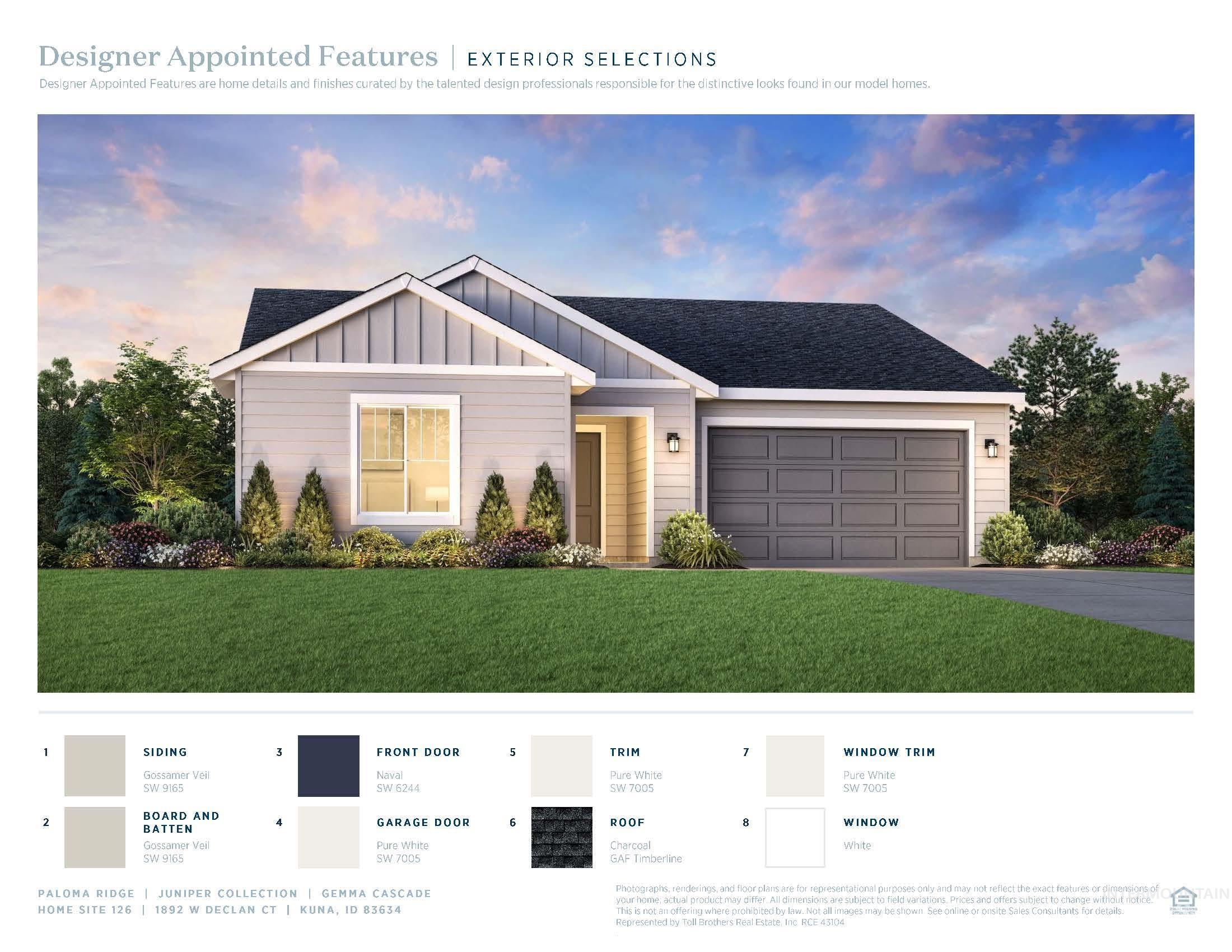 1892 W Declan Ct, Kuna, Idaho 83634, 3 Bedrooms, 2 Bathrooms, Residential For Sale, Price $489,000,MLS 98997757