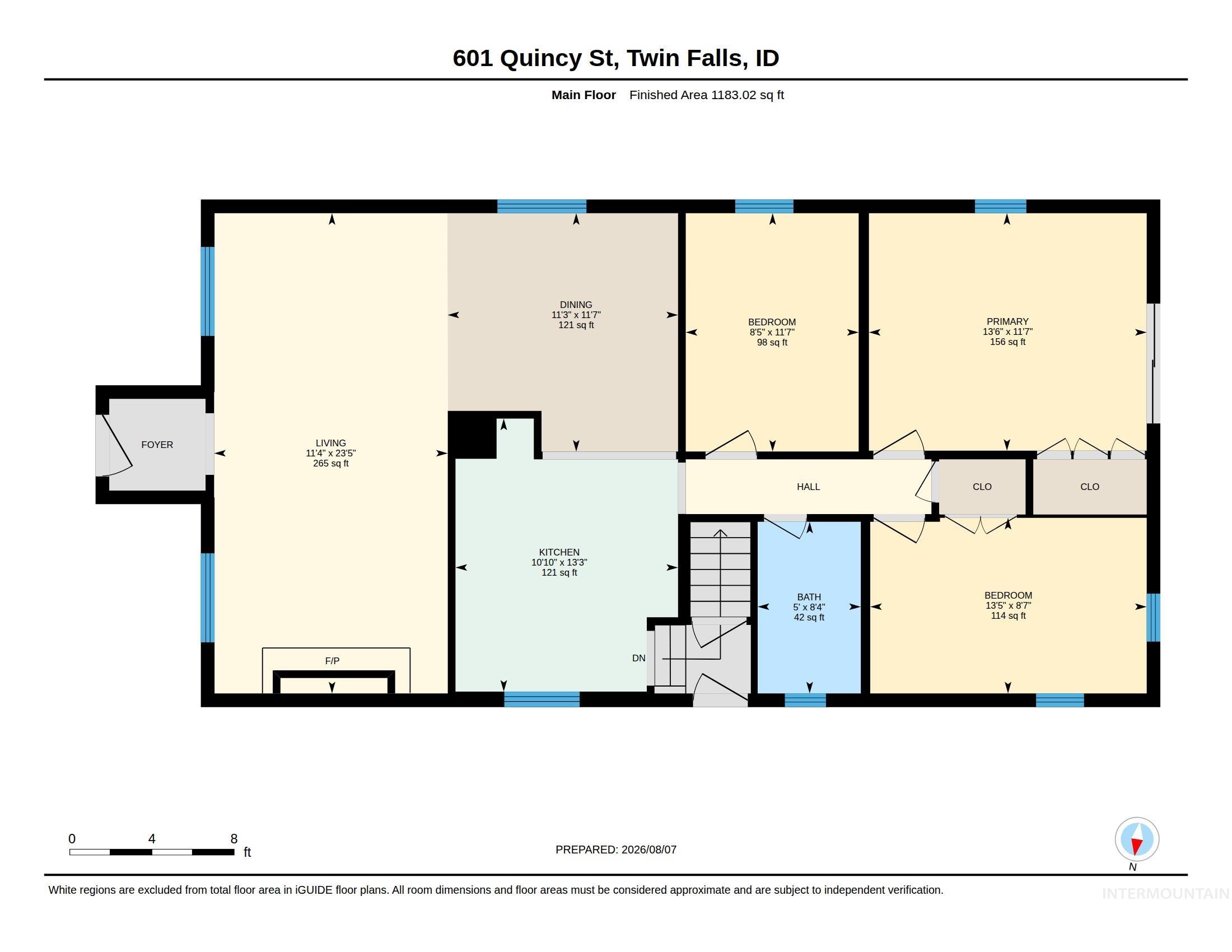 601 Quincy St, Twin Falls, Idaho 83301, 4 Bedrooms, 1 Bathroom, Residential For Sale, Price $289,000,MLS 98998570