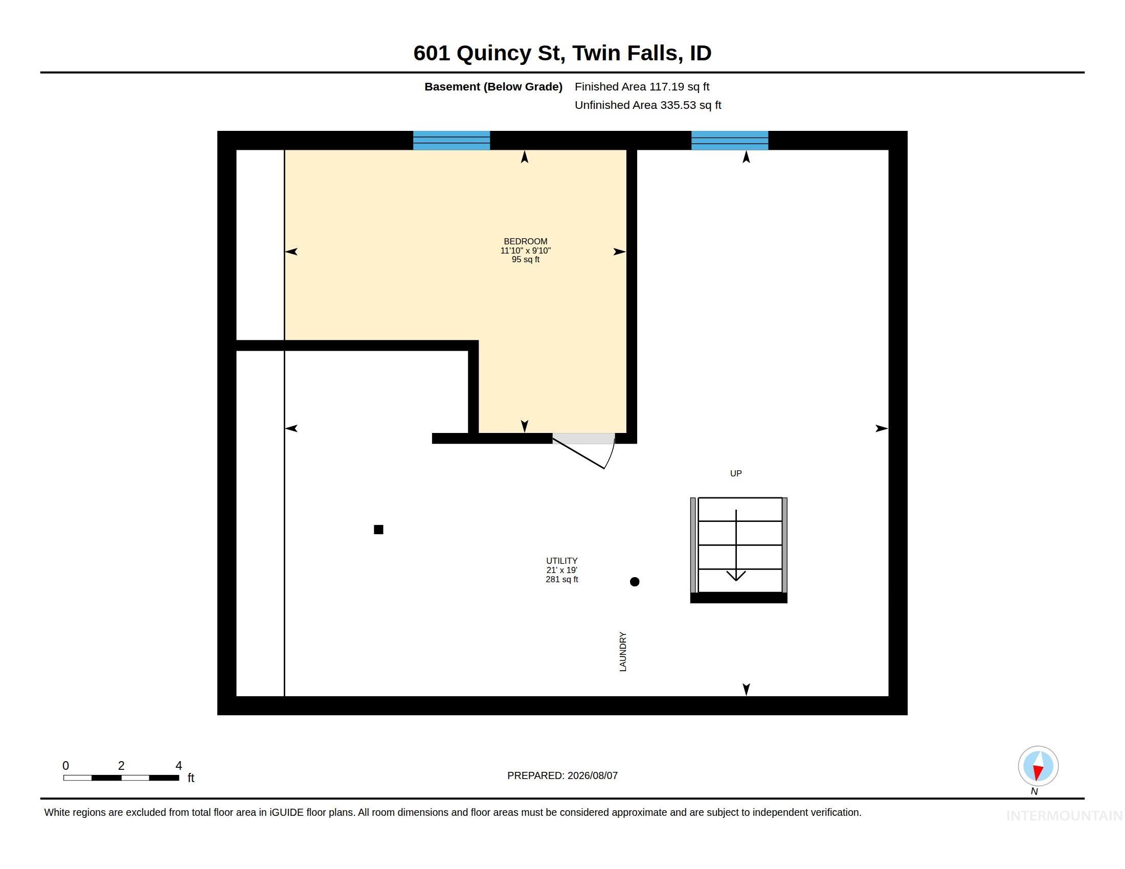 601 Quincy St, Twin Falls, Idaho 83301, 4 Bedrooms, 1 Bathroom, Residential For Sale, Price $289,000,MLS 98998570