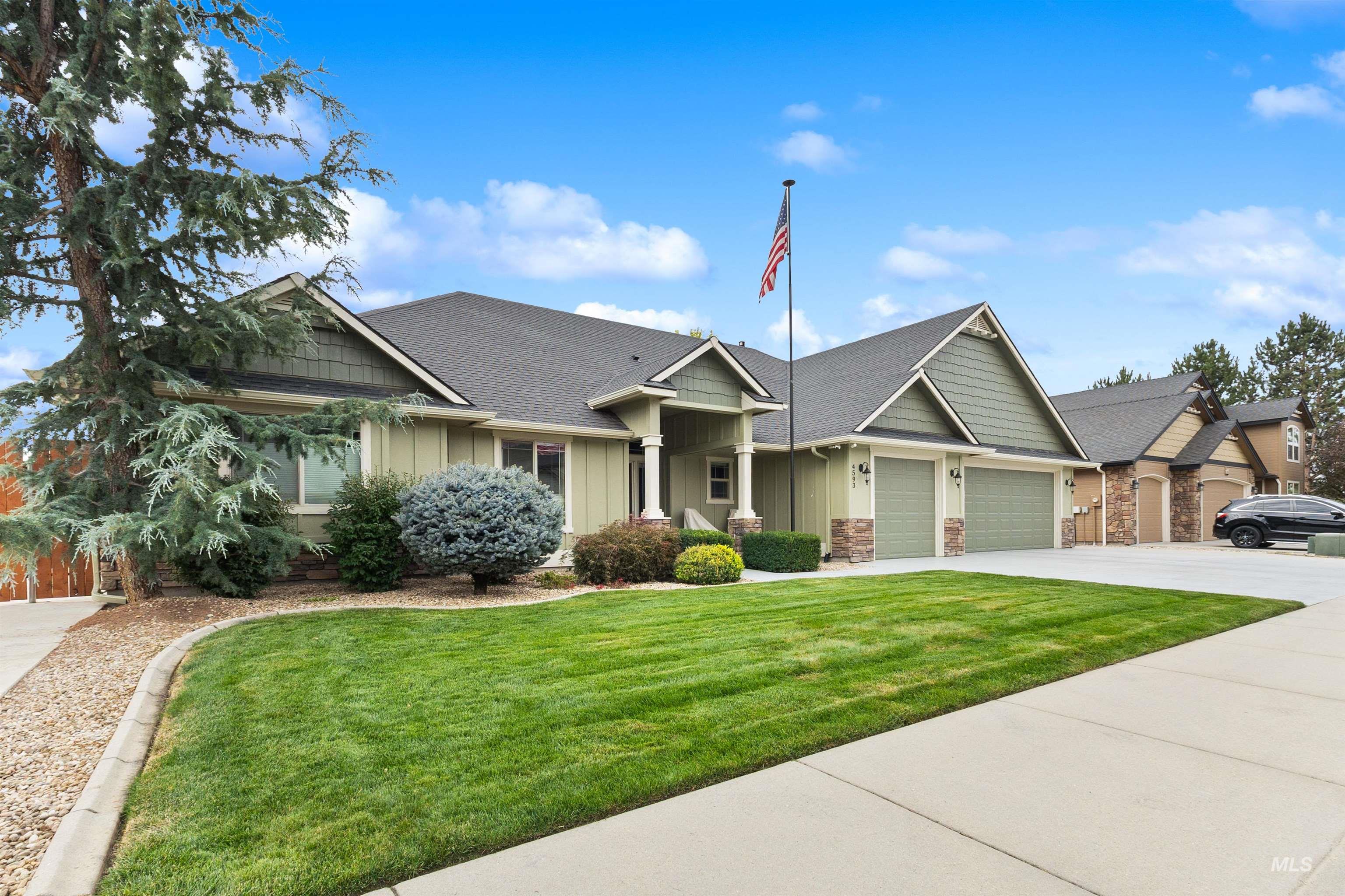 4593 W Niemann Ct, Meridian, Idaho 83646, 4 Bedrooms, 2 Bathrooms, Residential For Sale, Price $649,900,MLS 98998588